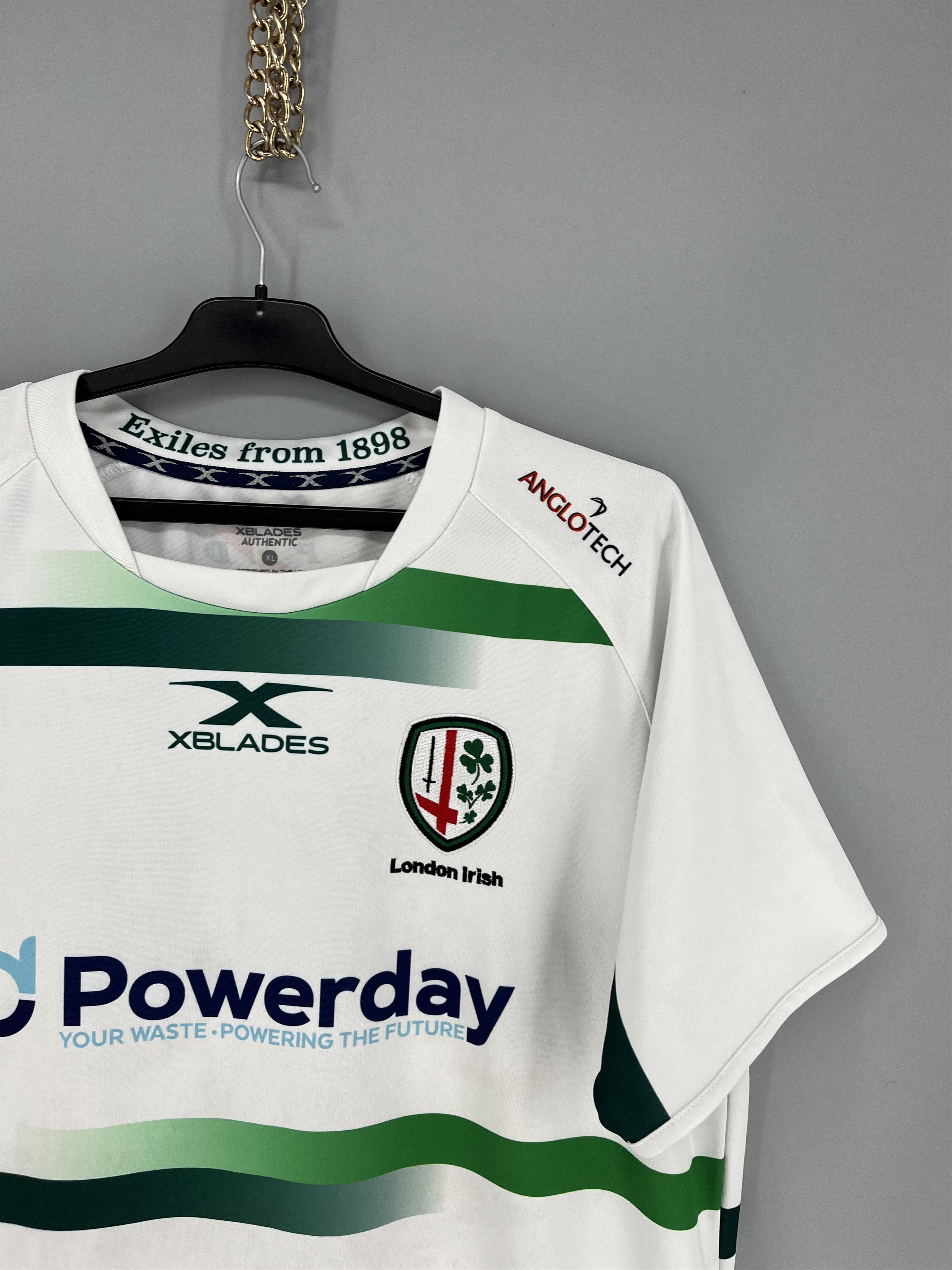 Vintage London Irish XBlades Rugby Jersey Powerday Size US XL / EU 56 / 4 - 5 Thumbnail
