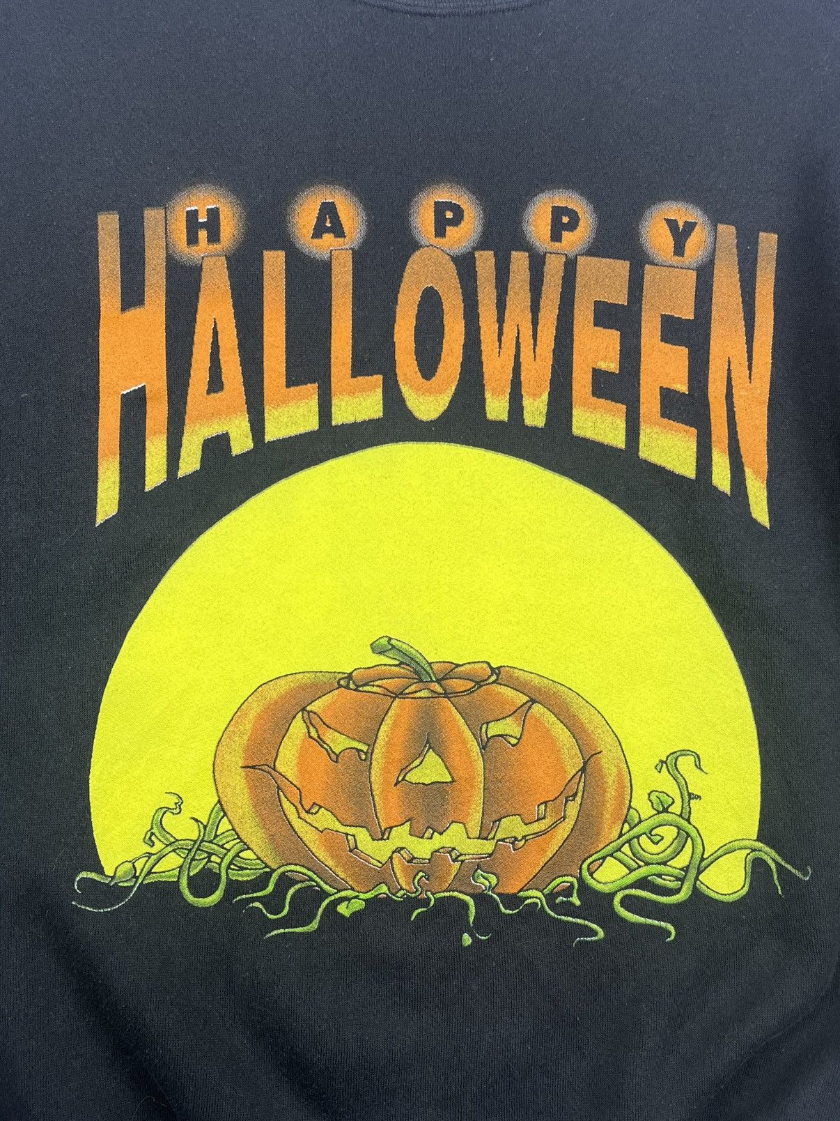 Vintage Vintage Happy Halloween Sweatshirt 💥 Size US L / EU 52-54 / 3 - 3 Thumbnail
