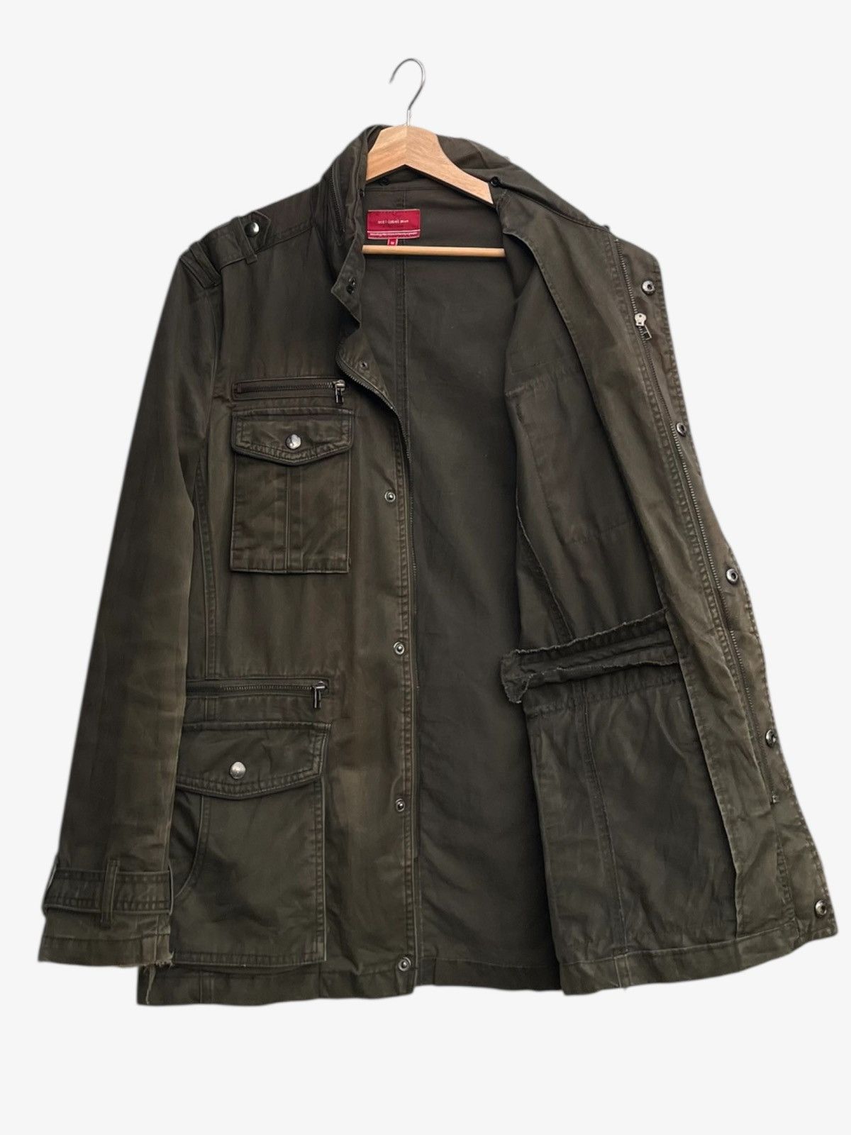Tornado Mart Faded Distressed Anti Label Jeans Multipocket Utility Jacket Size US M / EU 48-50 / 2 - 2 Thumbnail