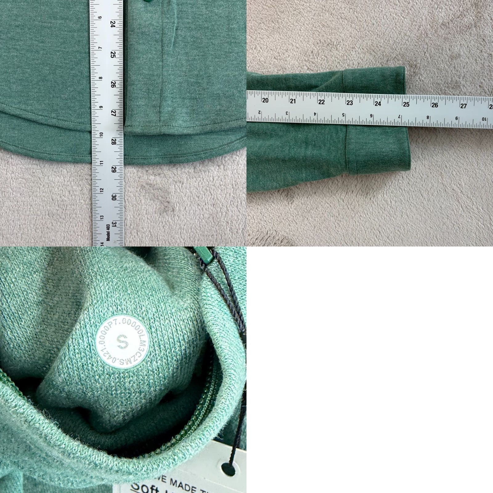 Lululemon Lululemon Button-Up Overshirt Men Small Green Plaid Knit Stretch Snap Collared Pocketed Vintage: No Relaxed Fit NWT Size US S / EU 44-46 / 1 - 8 Thumbnail