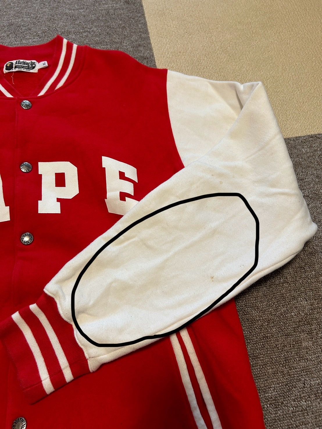 Bape Bape Red College Light Jacket Size US XL / EU 56 / 4 - 11 Thumbnail