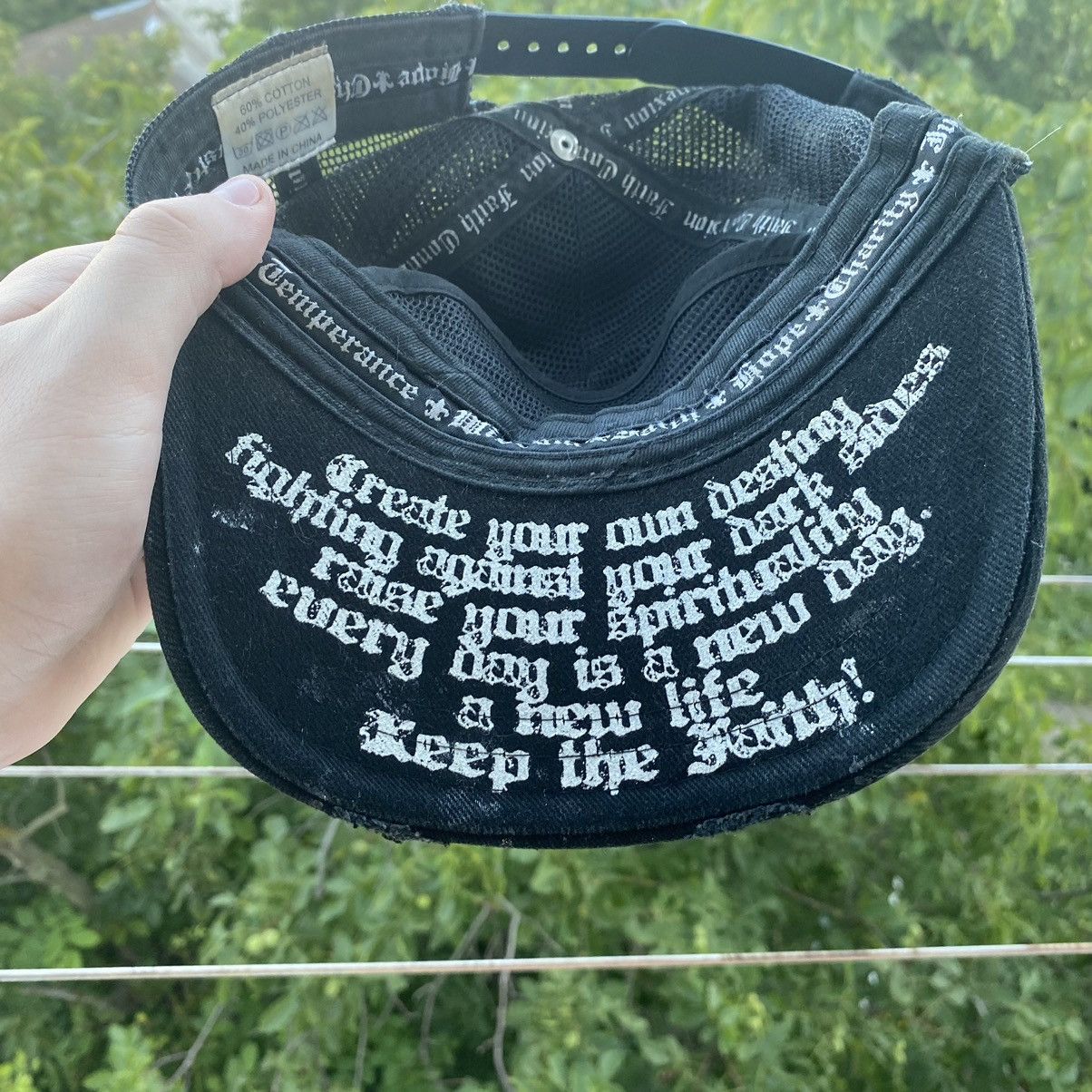 Designer × Faith Connexion × Vintage Faith Connexion Vintage y2k Distressed Trucker Cap Size ONE SIZE - 8 Thumbnail