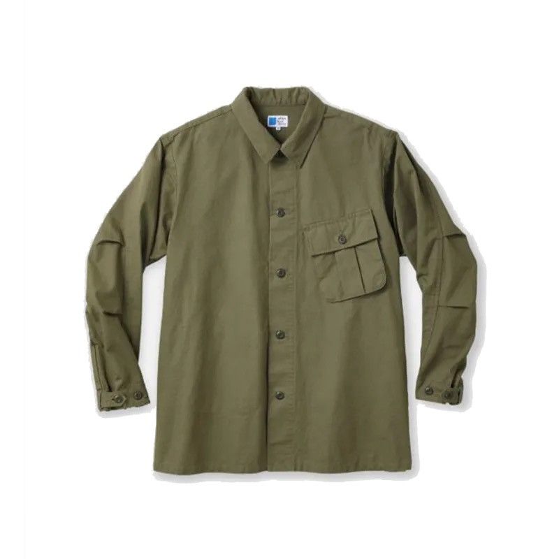 Pure Blue Japan F.W.U RIPSTOP PLAIN OVERSHIRT JAPAN BLUE JEANS Size US M / EU 48-50 / 2 - 13 Thumbnail