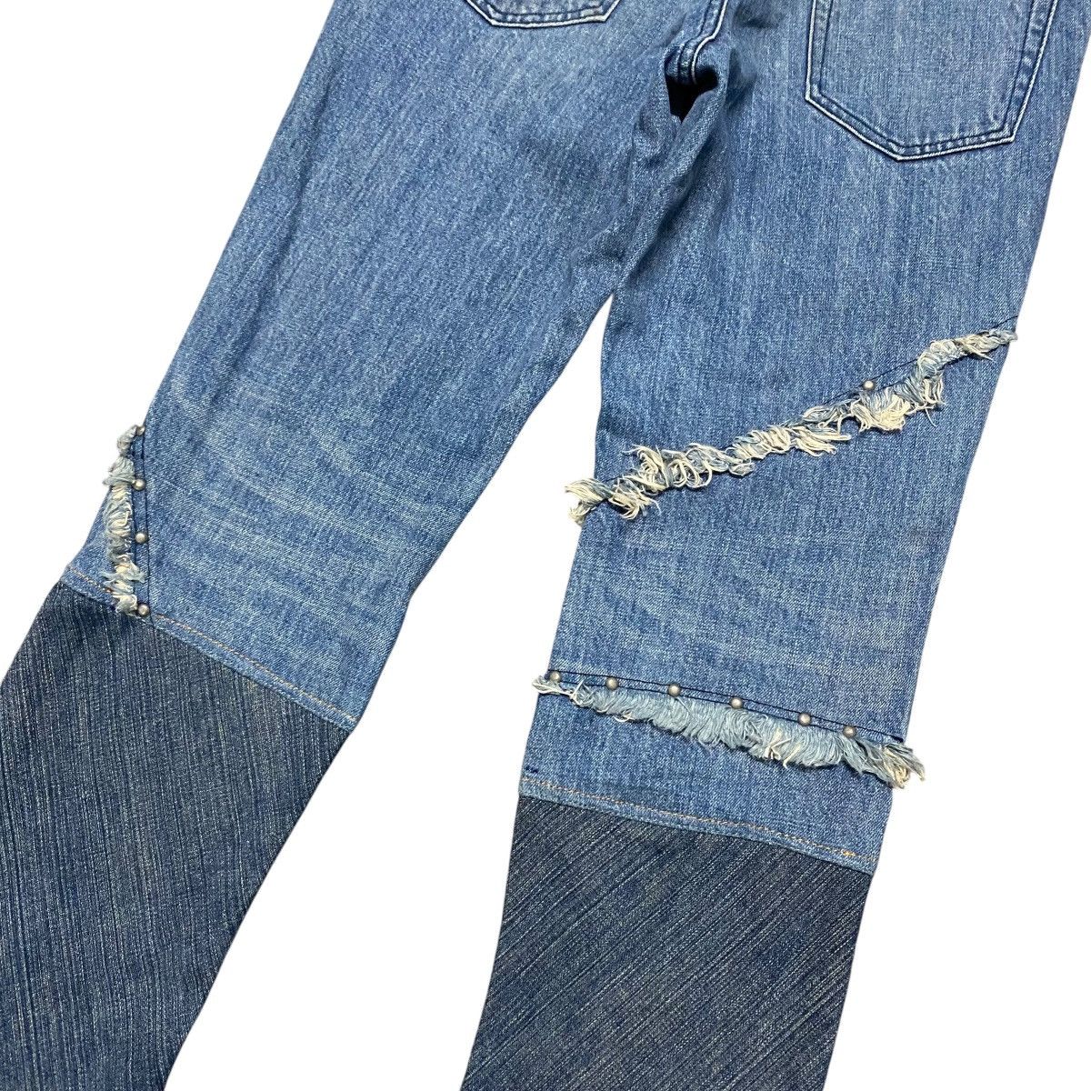y2k 5351 flare denim pants python 2000