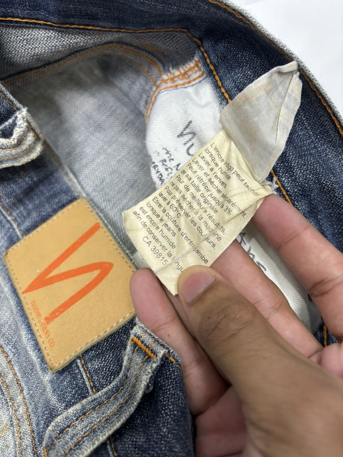 Nudie Jeans Nudie Jeans Bootcut Low Slim Jim Distressed Thrashed Denim Size US 30 / EU 46 - 10 Thumbnail