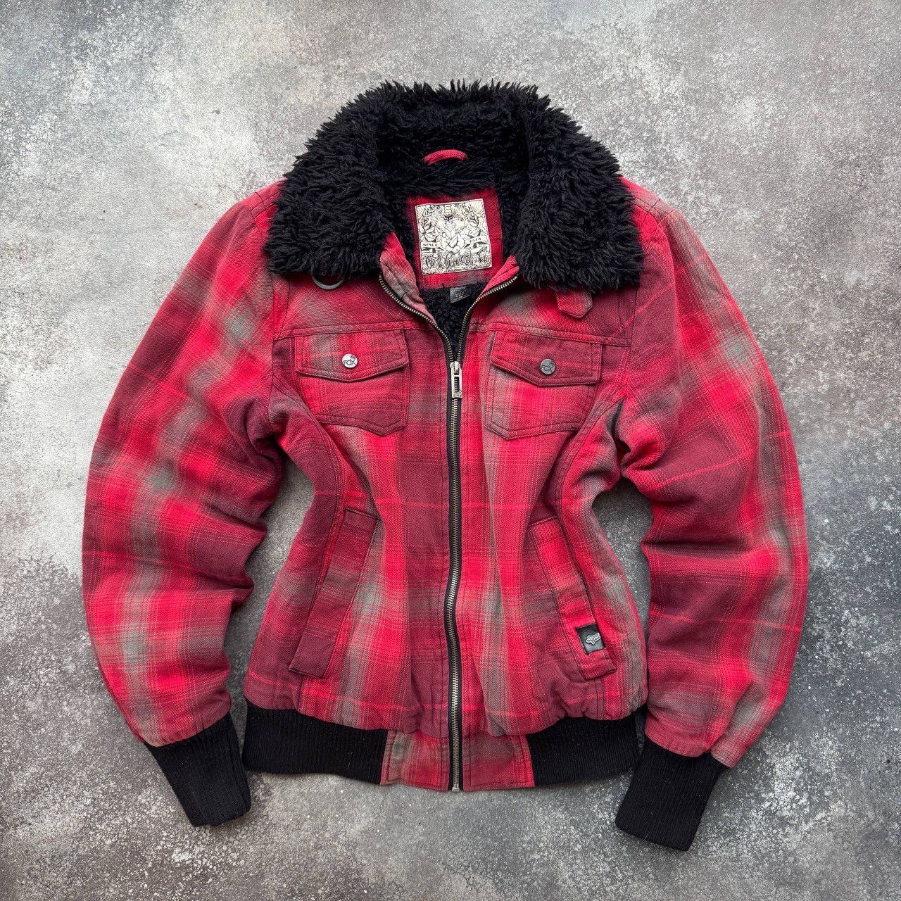 Fox Racing Fox Racing Vintage Y2K Faux Fur Jacket Size L / US 10 / IT 46 - 4 Thumbnail