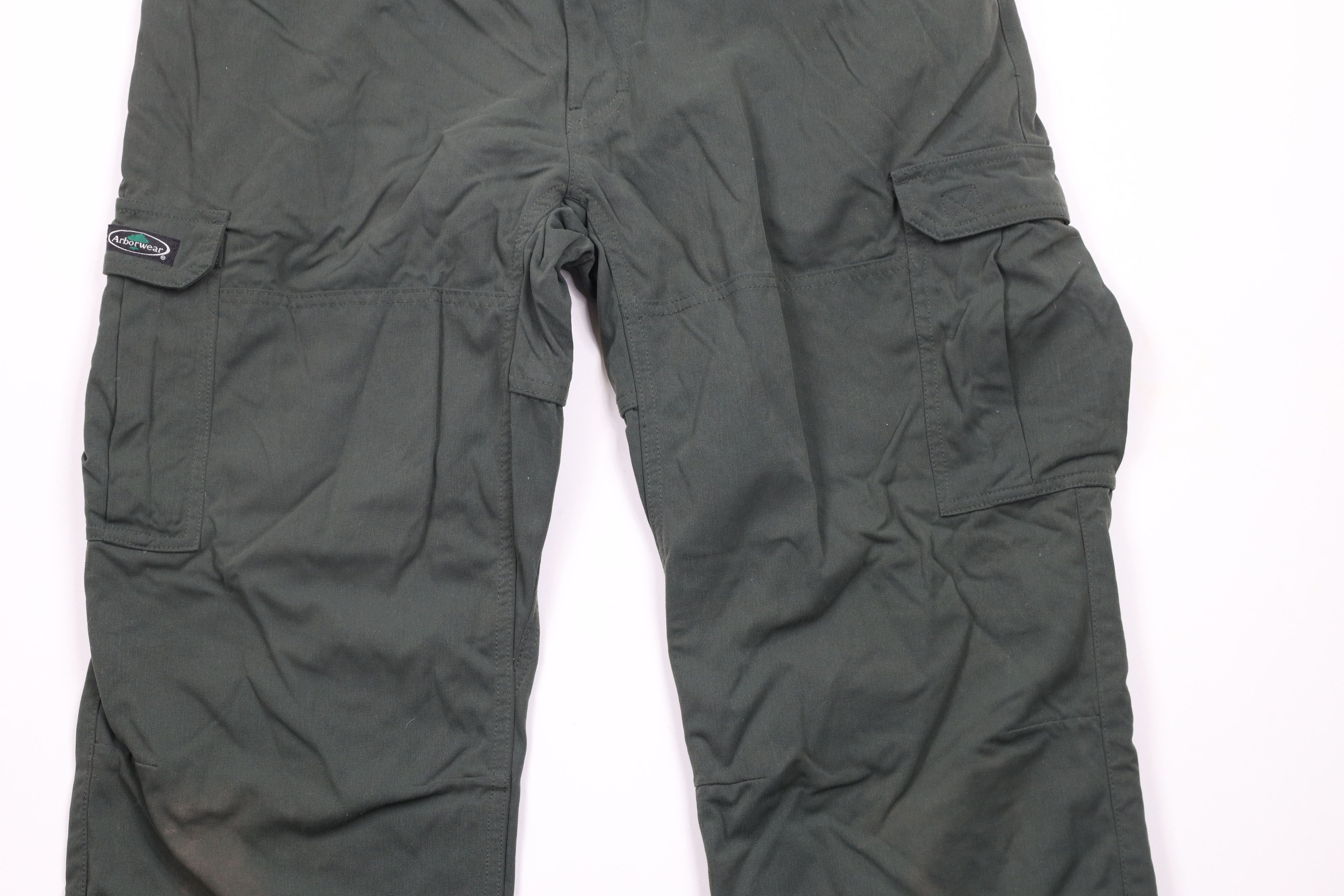 Vintage Arborwear Double Knee Tree Climbing Cargo Pants Green Size US 36 / EU 52 - 3 Thumbnail