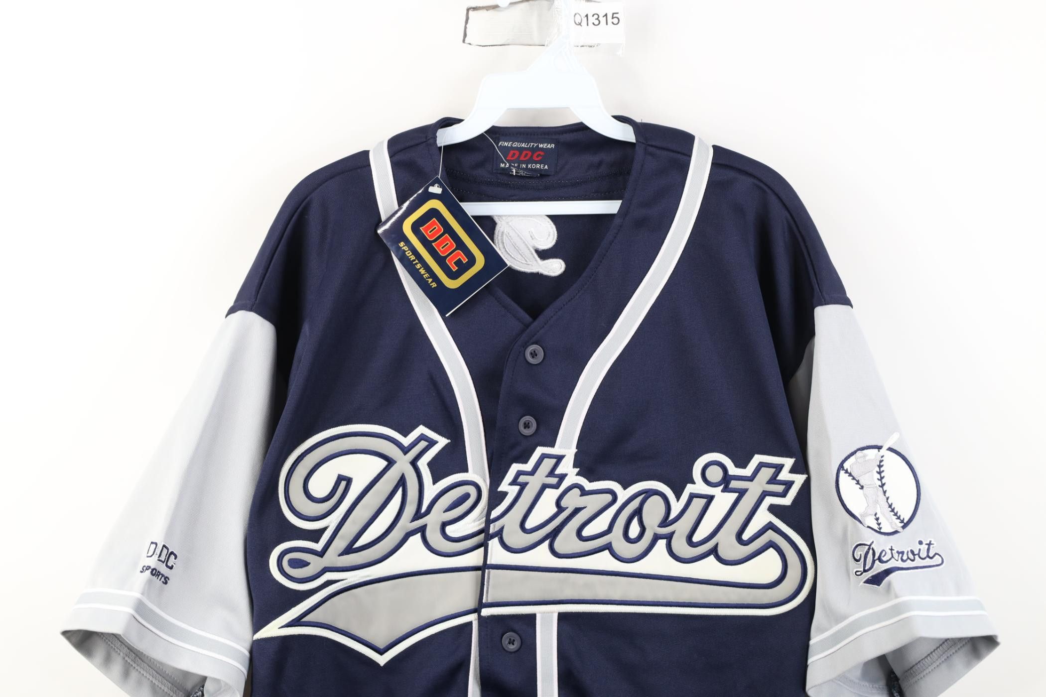 Vintage Deadstock Vintage 90s Y2K Tigers Baseball Jersey Navy Size US M / EU 48-50 / 2 - 2 Thumbnail
