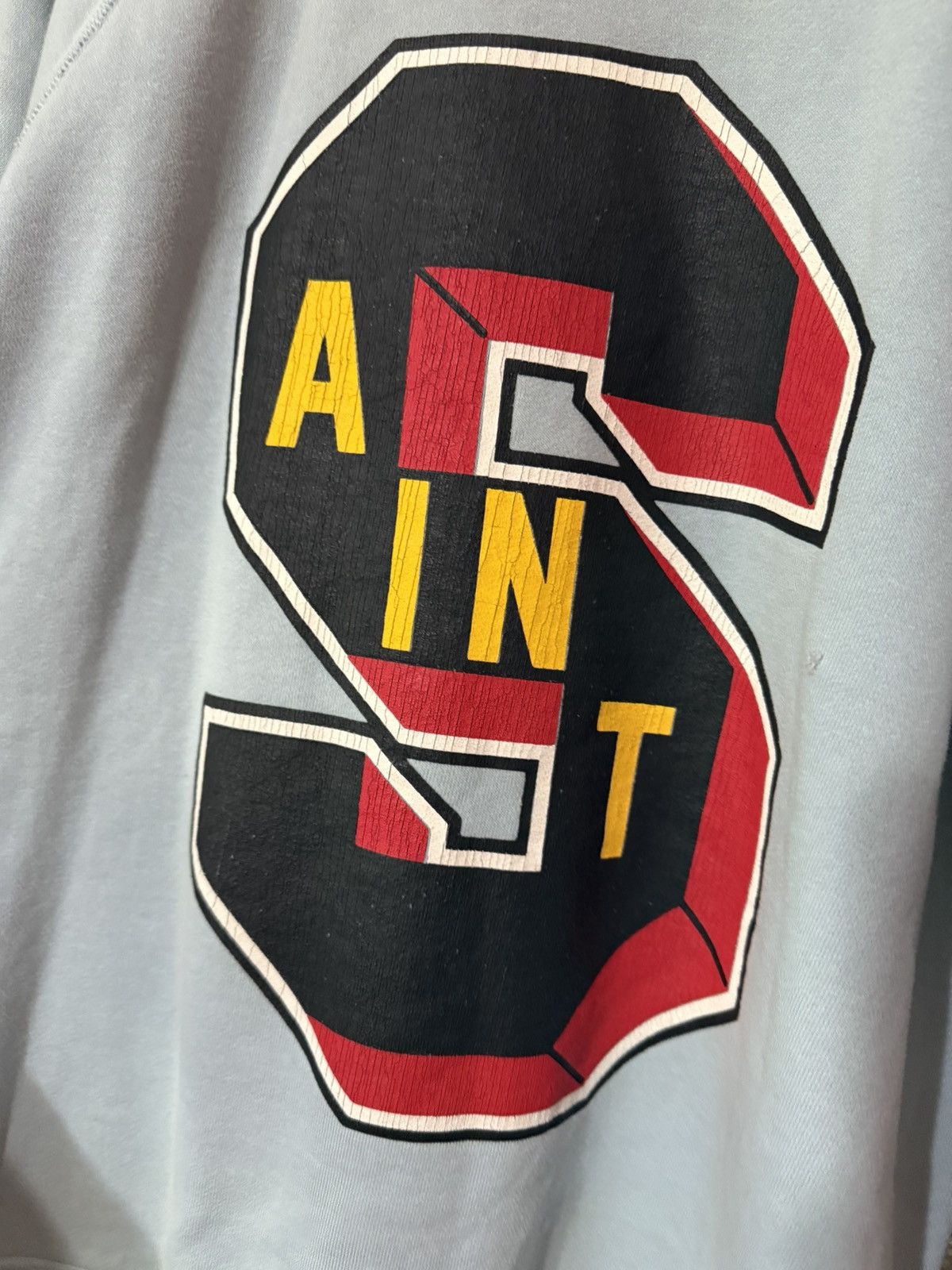 DENIM TEARS × Saint Michael Saint Tears Long Sleeve Blue Size Large Size US L / EU 52-54 / 3 - 2 Thumbnail