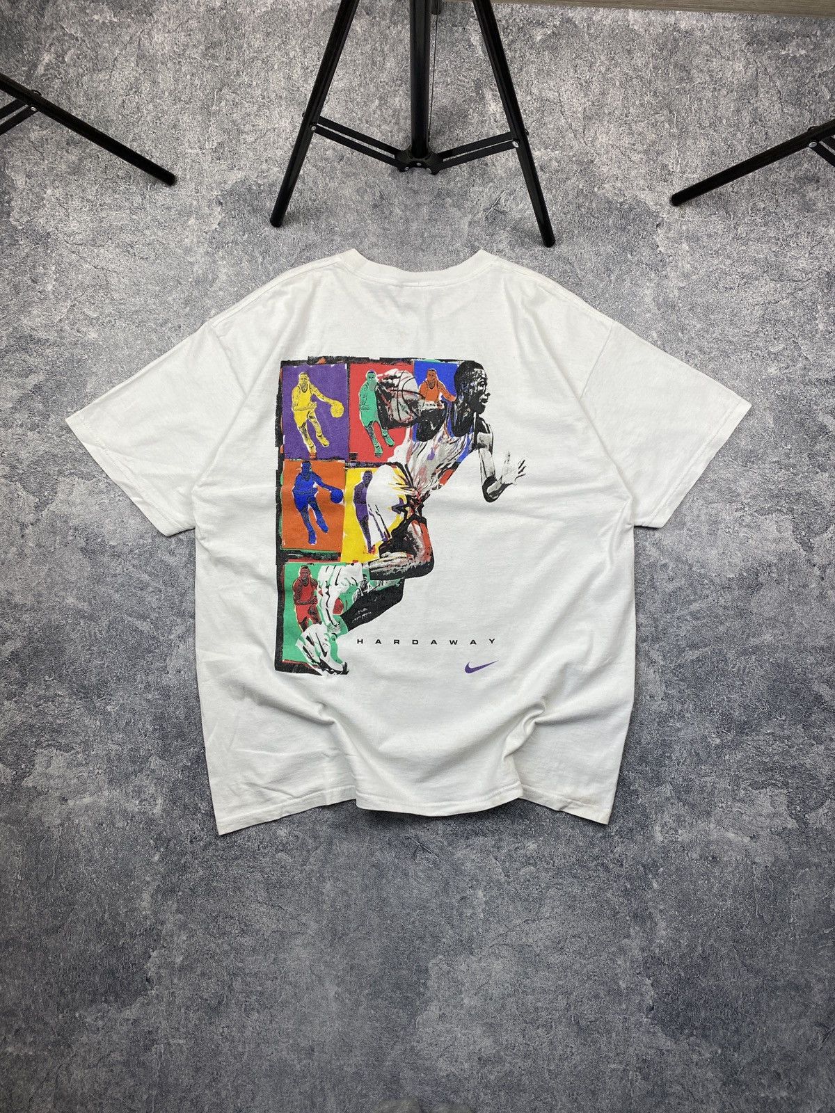 NBA × Nike × Vintage VTG 90s Penny Hardaway Nike NBA Art Tee Size Large Size US L / EU 52-54 / 3 - 1 Thumbnail