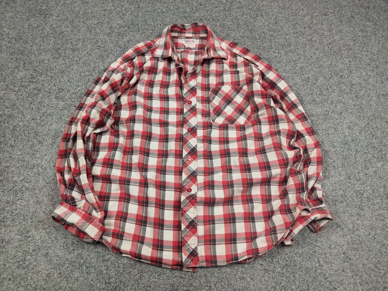 Japanese Brand Vintage 90's Friendship Japan Design Flannel Check Shirt Size US M / EU 48-50 / 2 - 3 Thumbnail