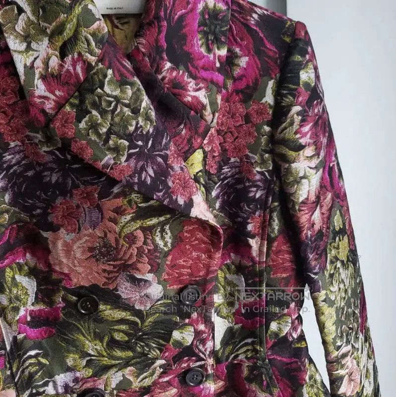 Valentino Valentino Floral Print Long Coat for Women . Size S / US 4 / IT 40 - 2 Thumbnail