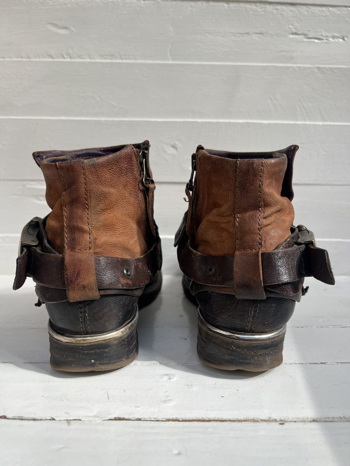 A.S.98 AS98 Airstep Leather Biker Zipper Boots Women Size 36 Size US 6 / IT 36 - 8 Thumbnail