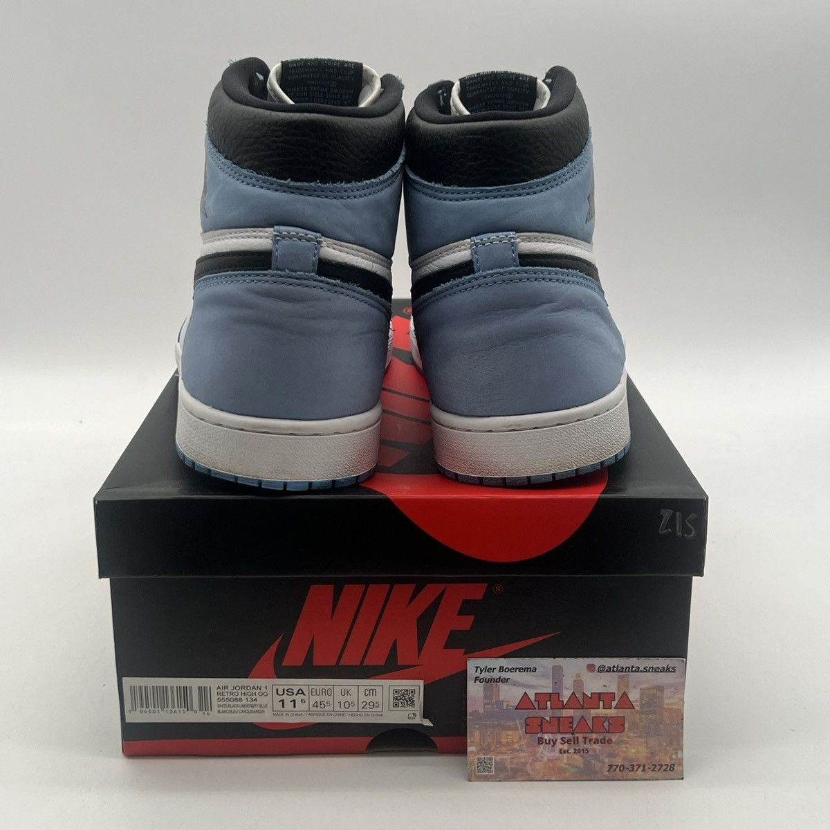 Jordan Brand Air Jordan 1 High University Blue Size US 11.5 / EU 44-45 - 3 Thumbnail