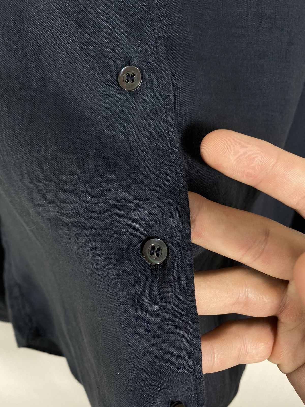 Aspesi × Vintage Aspesi Blouse Linen Shirt Size S / US 4 / IT 40 - 6 Thumbnail