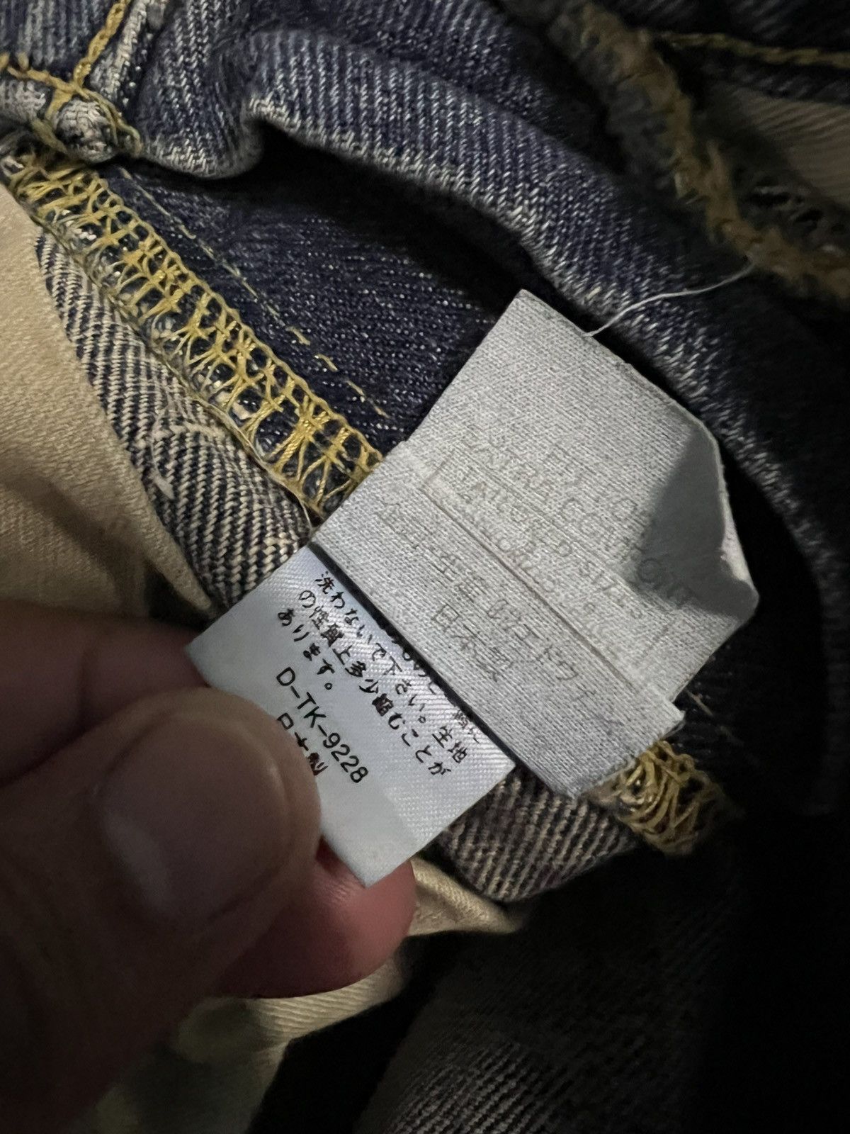 Japanese Brand 💥Baggy💥Vintage Lee Rider Selvedge Zipper Talon Washed Jean Size US 28 / EU 44 - 16 Thumbnail