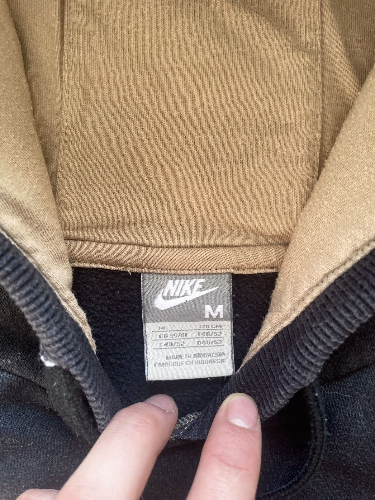 Nike × Vintage 00s Nike Vintage Hoodie Streetwear Big Logo Swoosh Rare Size US M / EU 48-50 / 2 - 9 Thumbnail