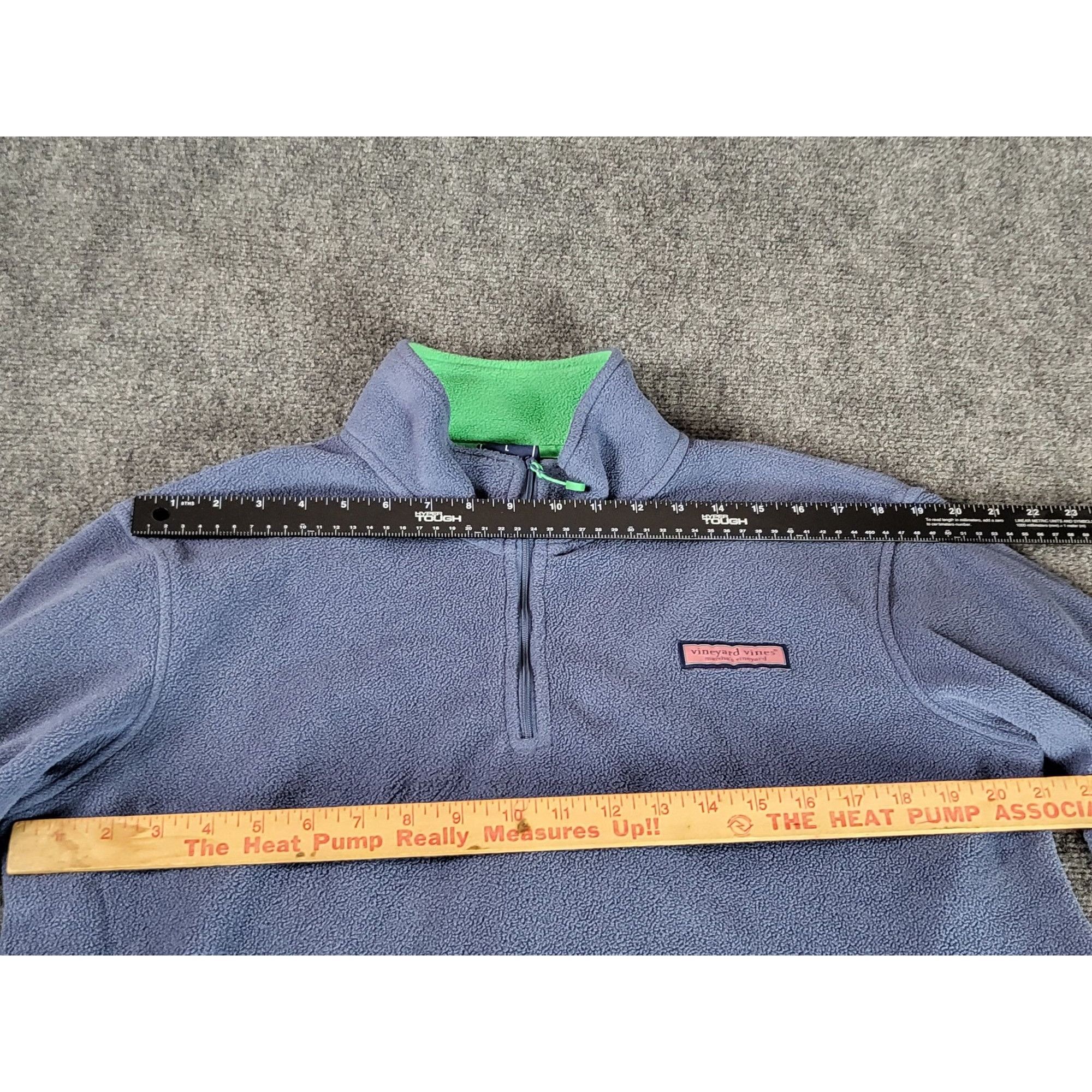 Vineyard Vines VINEYARD VINES Harbor Fleece 1/4 Zip Sz Large 14 Blue Glow I Size L / US 10 / IT 46 - 5 Thumbnail