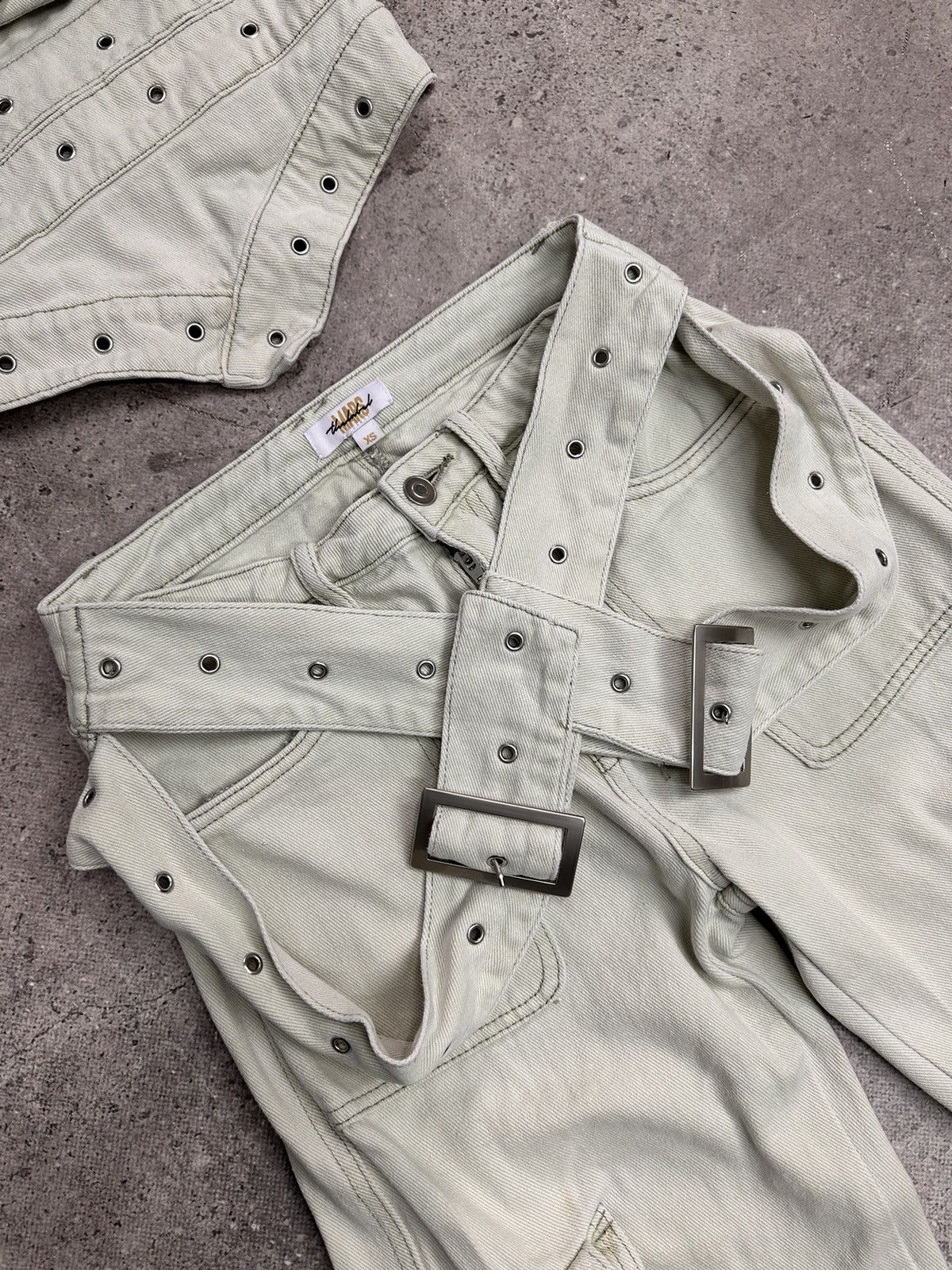 Junya Watanabe Vintage Suits Metal Avantgarde Japanese Rare Rick Owens Size 28" / US 6 / IT 42 - 6 Thumbnail