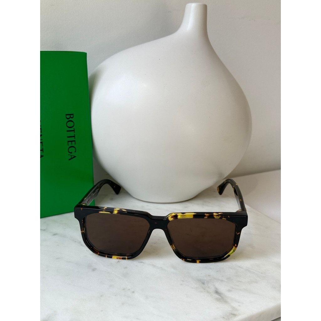 Bottega Veneta NEW Bottega Veneta BV1033S Brown Unisex Square Sunglasses Size ONE SIZE - 5 Thumbnail