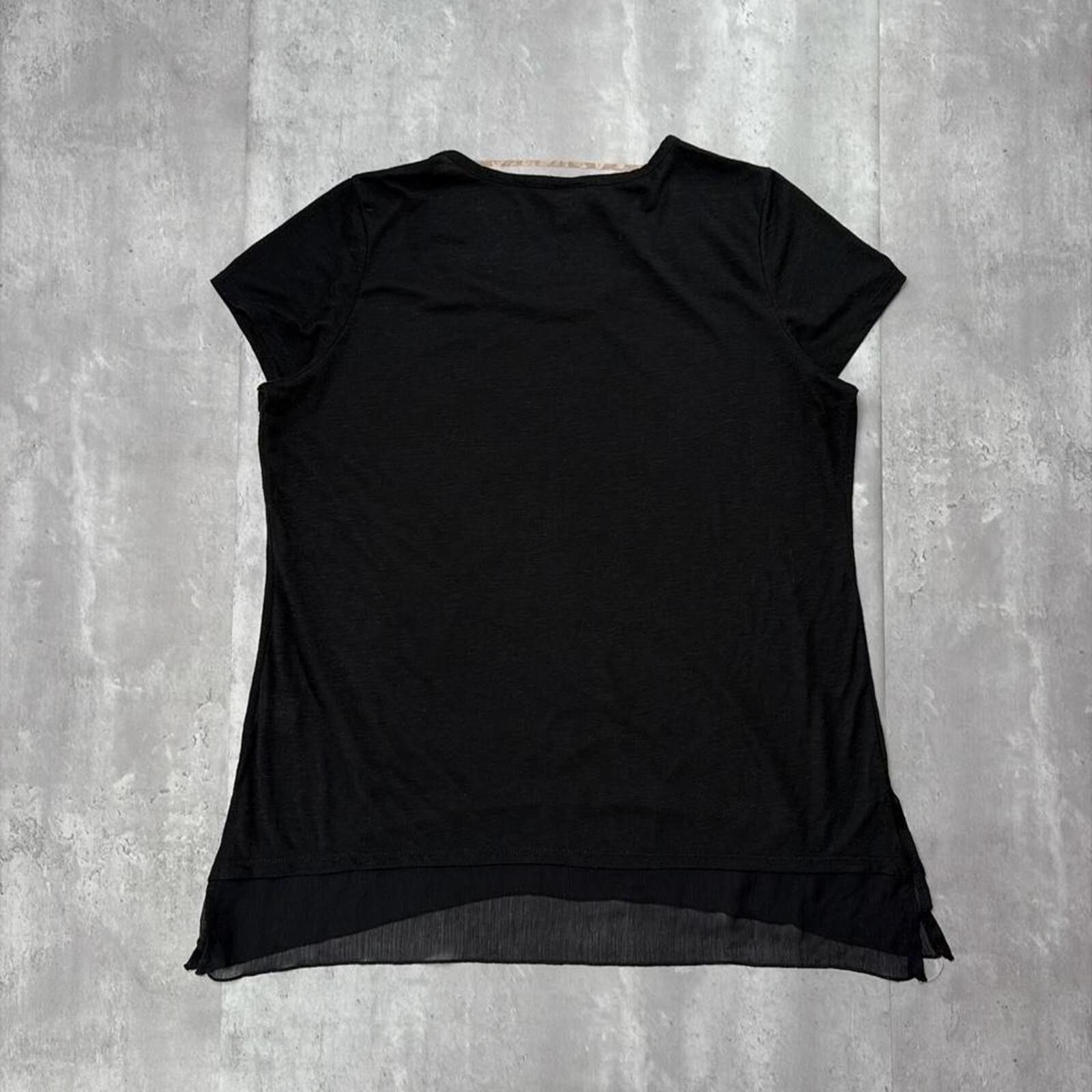 Faded Glory Y2K Black Faded Glory Grunge Gothic Embellished Shirt Size XXL / US 16-18 / IT 52-54 - 7 Thumbnail