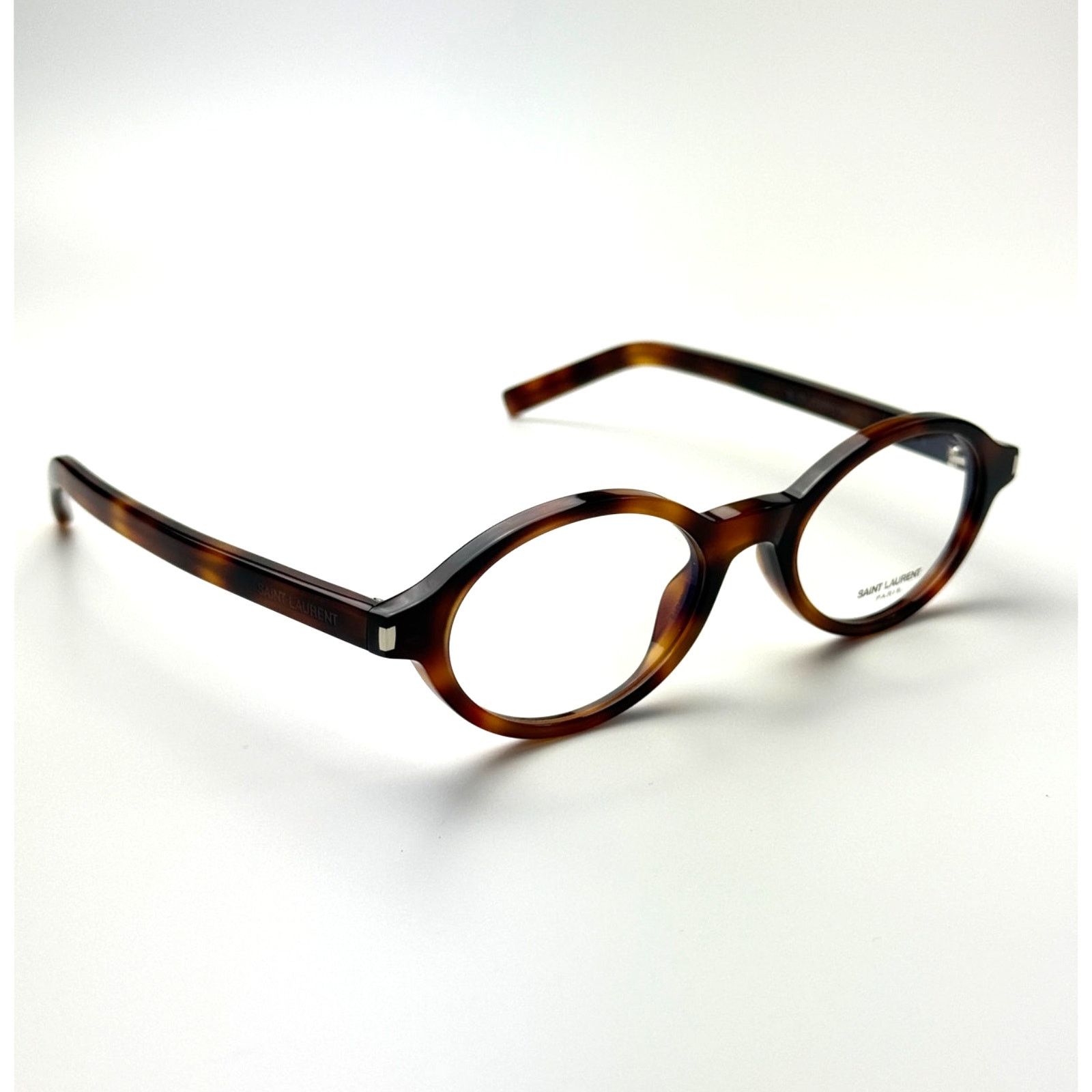 Saint Laurent Paris NEW Saint Laurent SL751 OPT 003 Shiny Havana/Blue LightBlock Size ONE SIZE - 7 Thumbnail