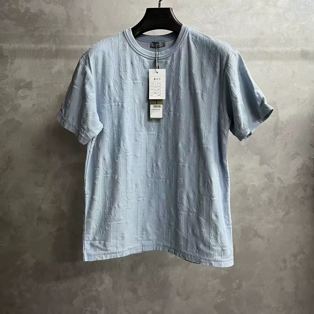Dior Dior Knit Printed Blue T-Shirt S Women Size S / US 4 / IT 40 - 1 Thumbnail