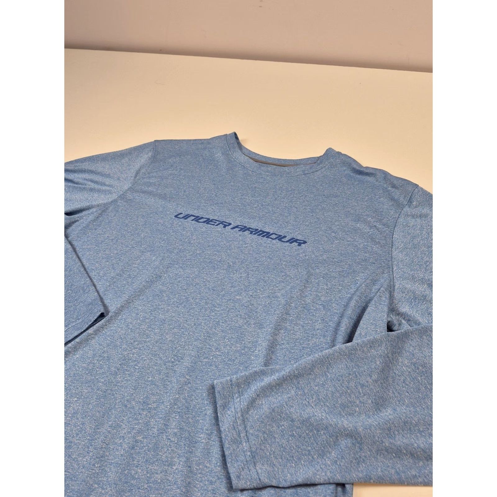 Under Armour Under Armour Shirt Mens XL Blue Long Sleeve HeatGear Logo Tee Size US XL / EU 56 / 4 - 2 Thumbnail