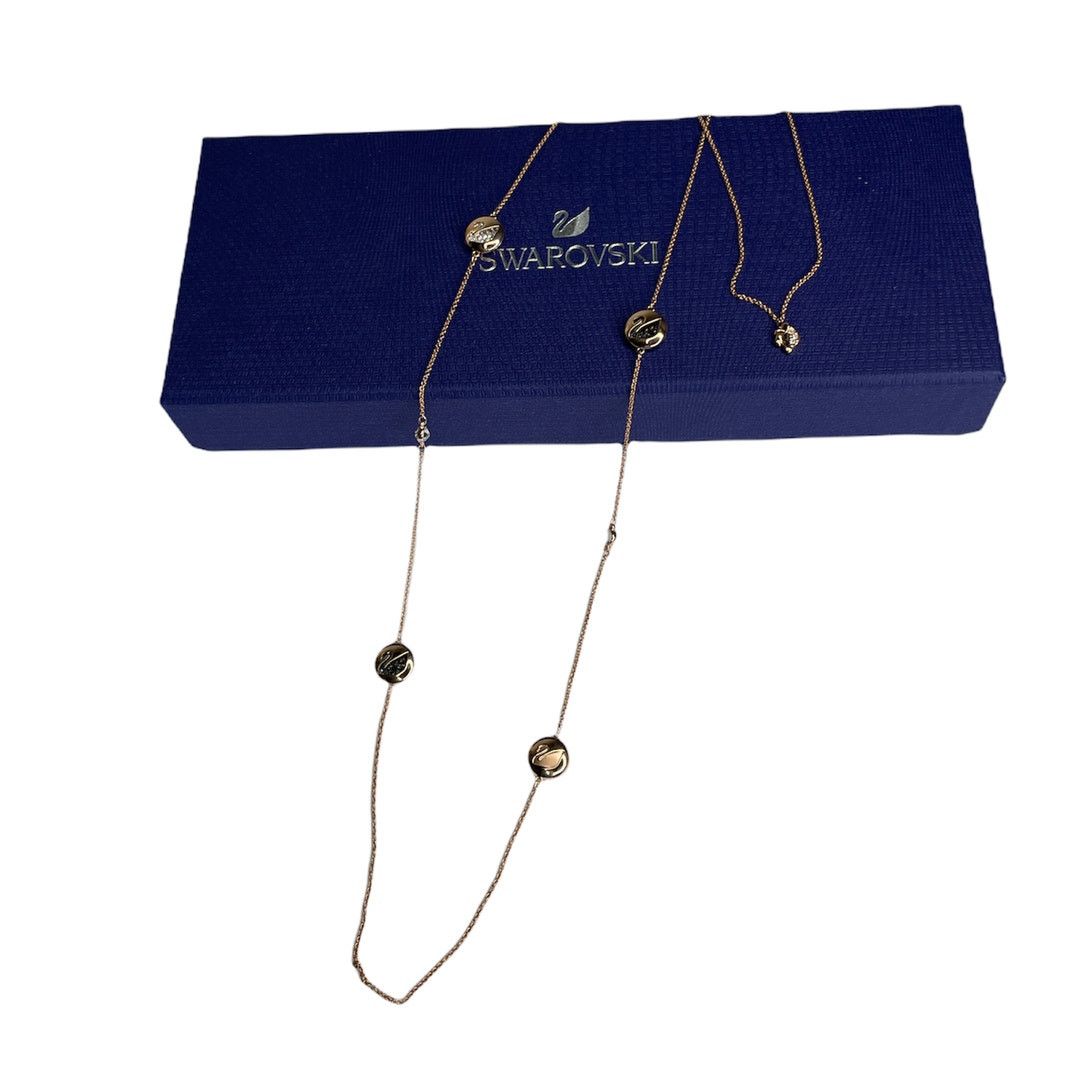 Swarovski Swarovski Hall Swan Strandage Rose Gold Plating Necklace Size ONE SIZE - 2 Thumbnail