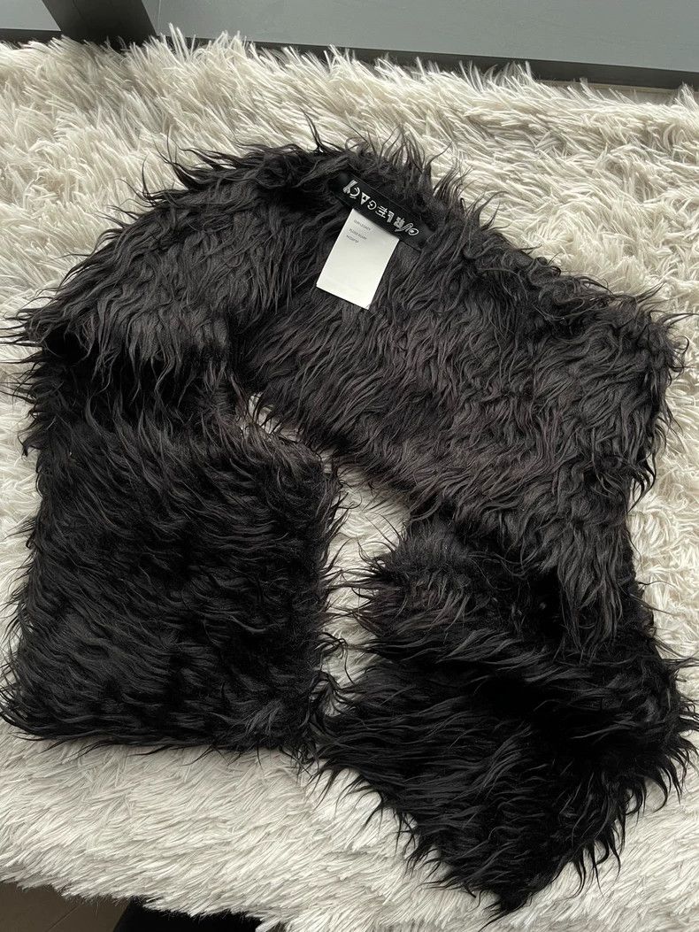 Our Legacy Our Legacy Black long velvet scarf Size ONE SIZE - 1 Thumbnail