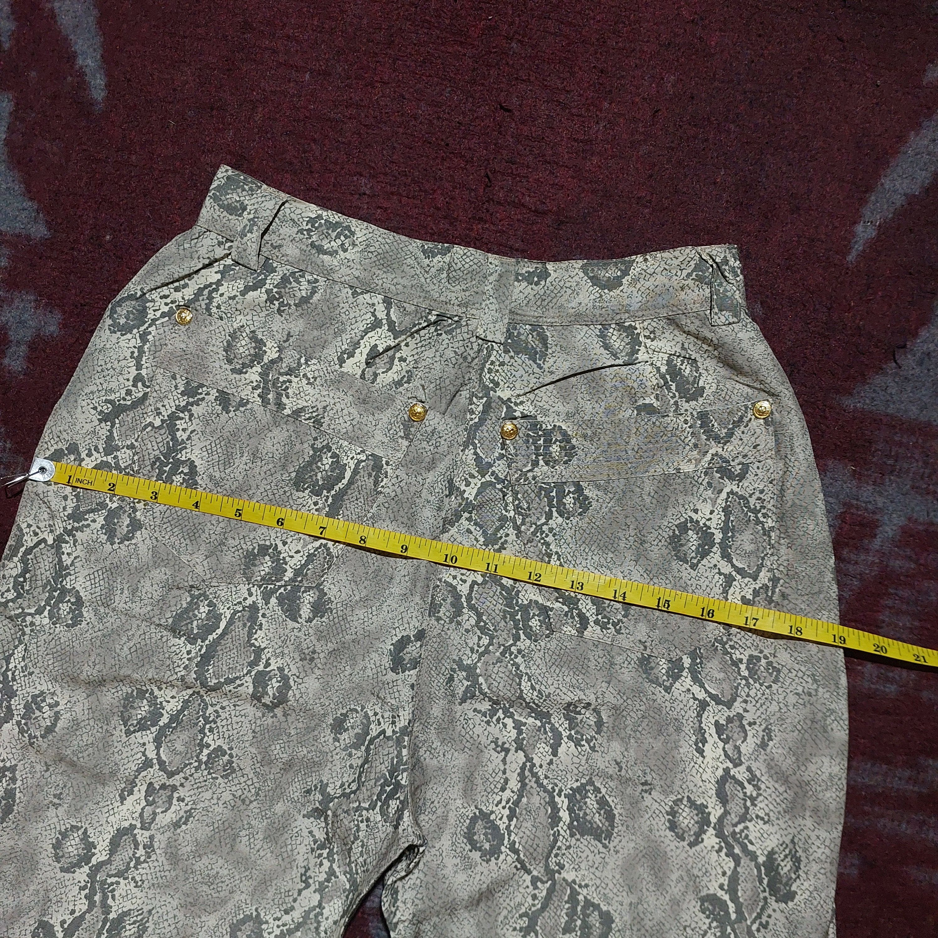 Versus Versace Versace phyton skin pattern zipp leg pants Size 26" / US 2 / IT 38 - 20 Thumbnail