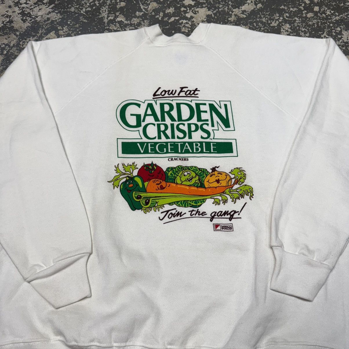 Other Vintage Low Fat Garden Crisps Vegetable Crewneck Hoodie Size US XL / EU 56 / 4 - 9 Thumbnail