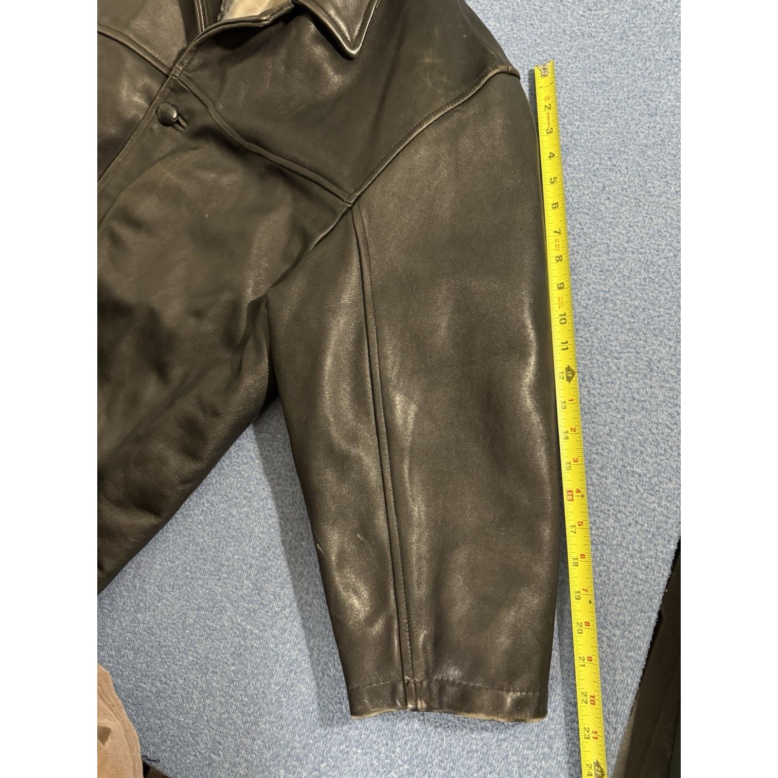 Other American Base Black Leather Motorcycle Stylish Jacket XXL Size US XXL / EU 58 / 5 - 6 Thumbnail
