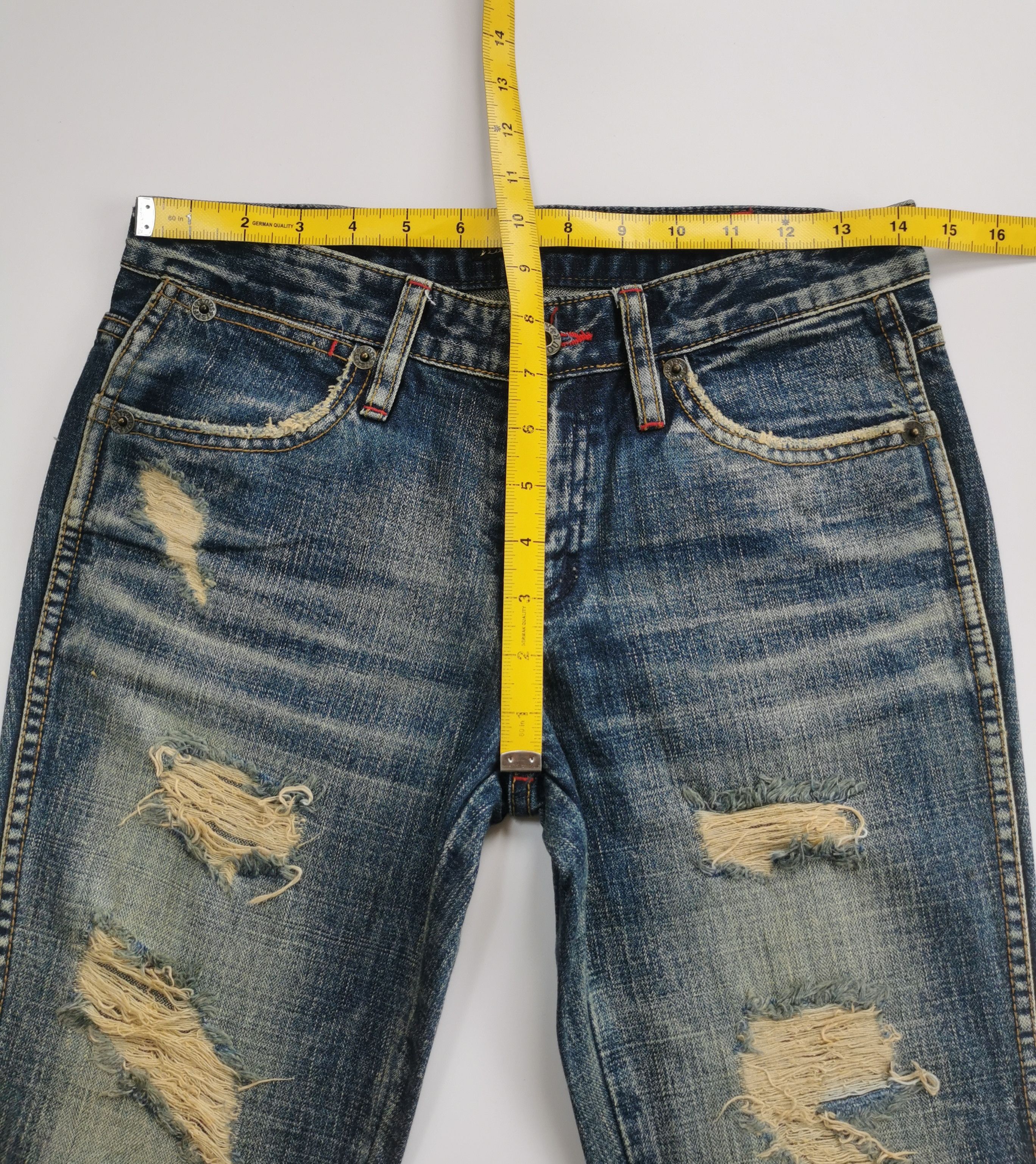 Le Grande Bleu (L.G.B.) Archive JEFFY SOUR Mudwash Bootcut Flare Jeans Style LGB Size US 29 - 10 Thumbnail