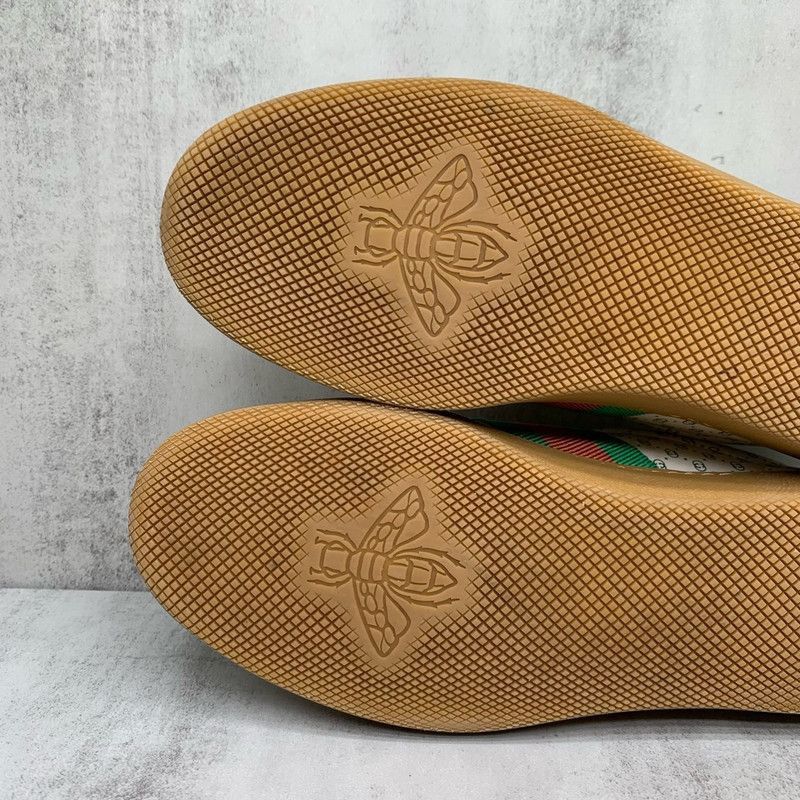 Gucci Gucci Low-Top GG Canvas Sneakers in Green and White Size US 7.5 / EU 40-41 - 5 Thumbnail