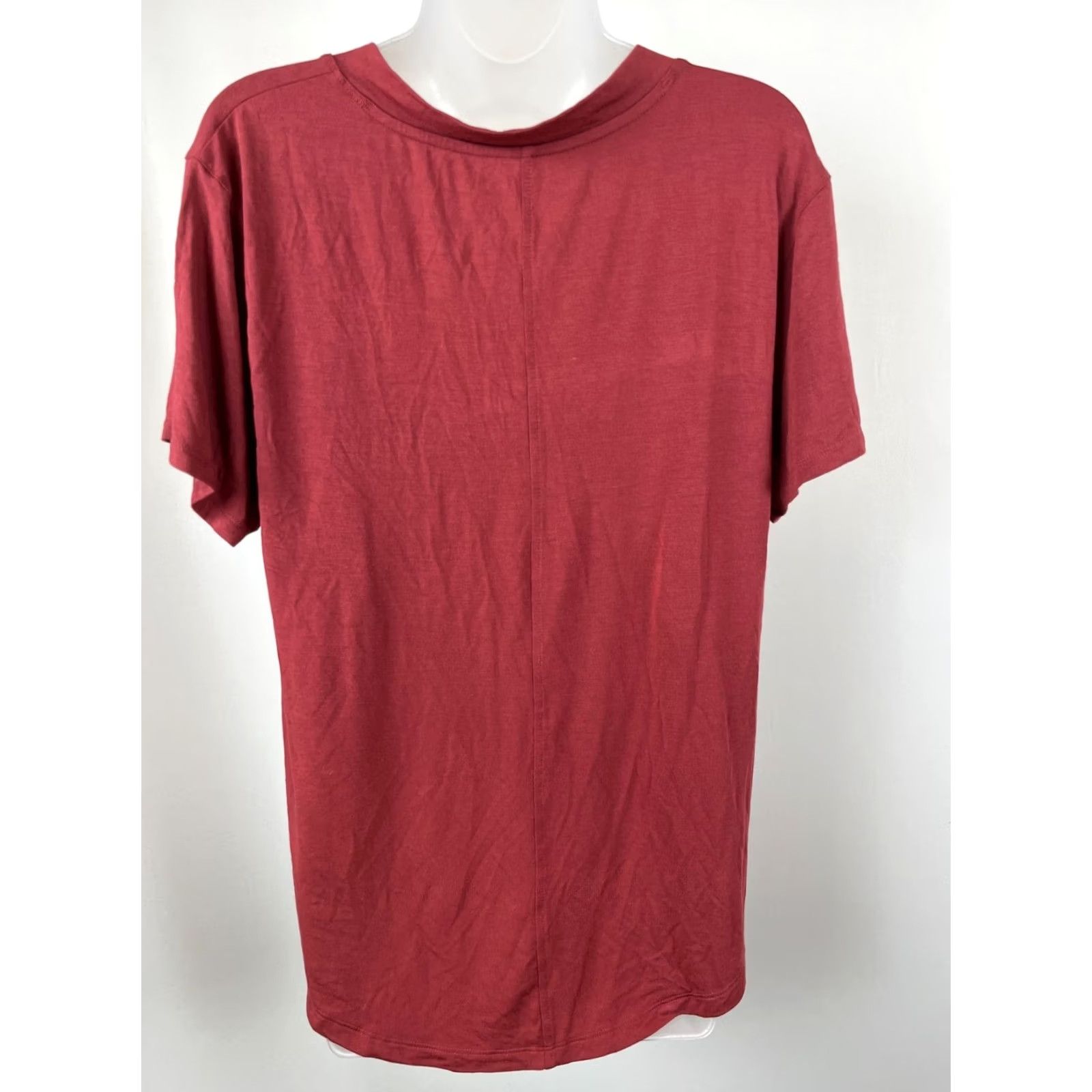 American Eagle Outfitters American Eagle Outfitters T Shirt Womens M V-Neck Short Sleeve Red Modal Soft Casual Size M / US 6-8 / IT 42-44 - 5 Thumbnail