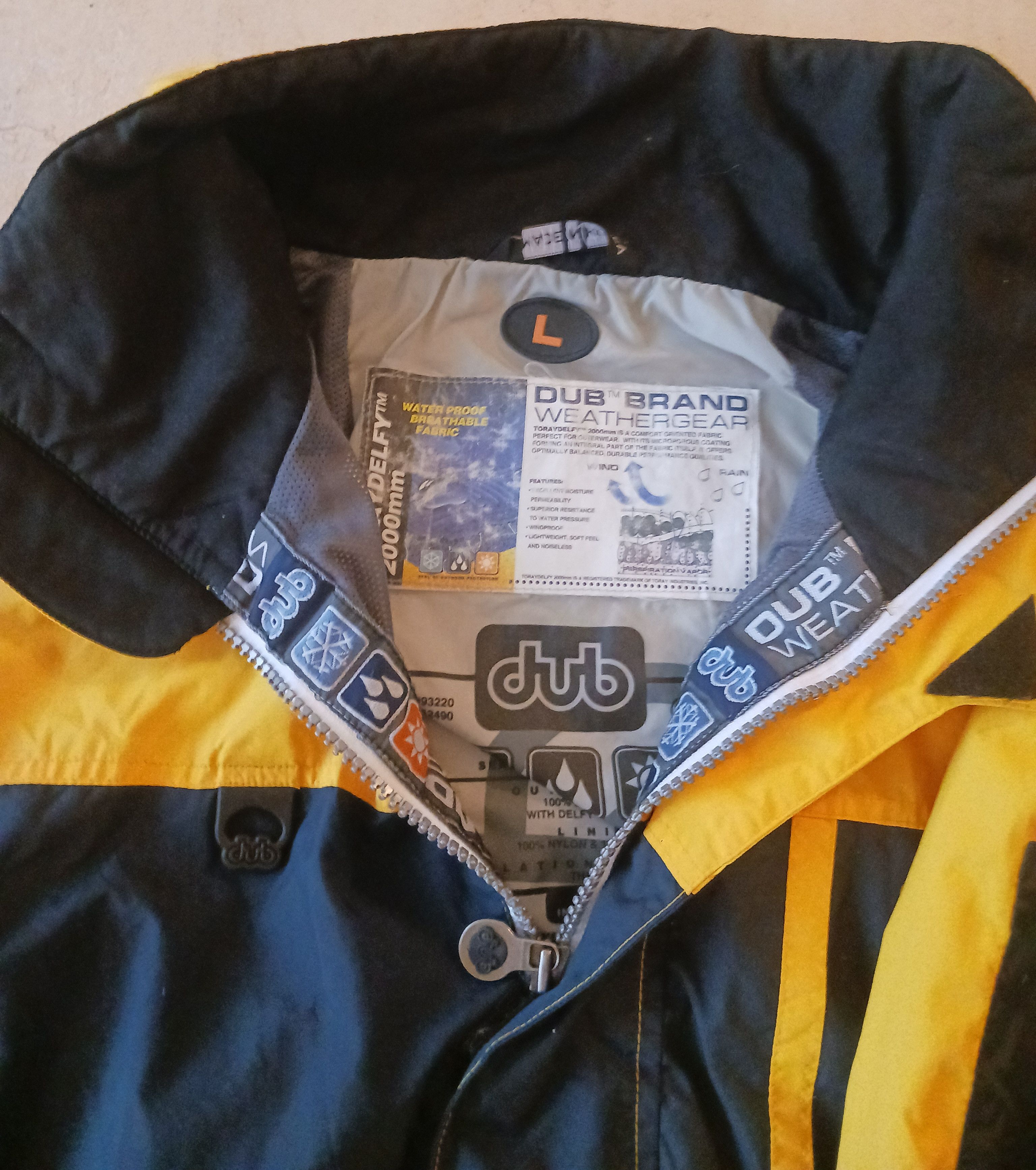 Vintage 90s DUB BRAND Weathergear 3M Snowboard Ocelot Jackett Hooded Size US XL / EU 56 / 4 - 7 Thumbnail