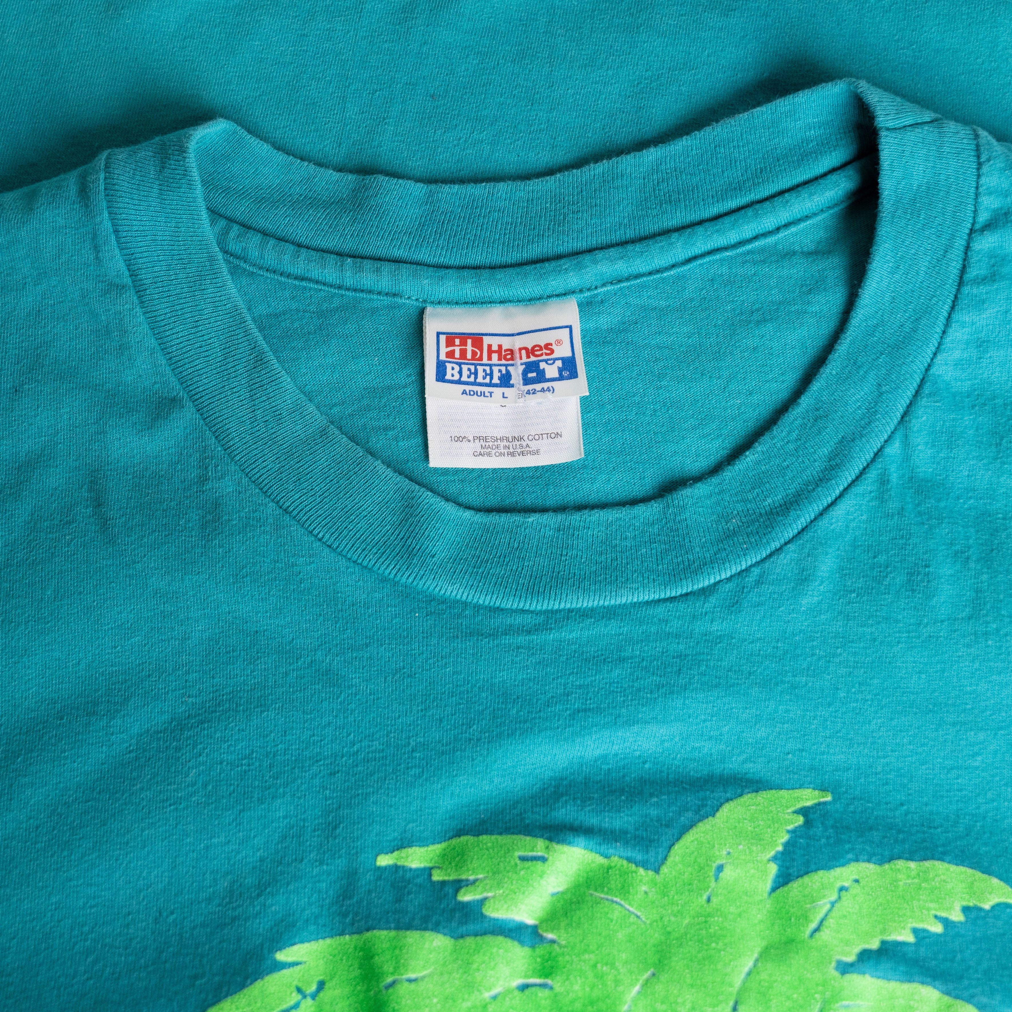 Vintage Vintage 1990's Hawaii Puff Print Tee Shirt Size US L / EU 52-54 / 3 - 3 Thumbnail