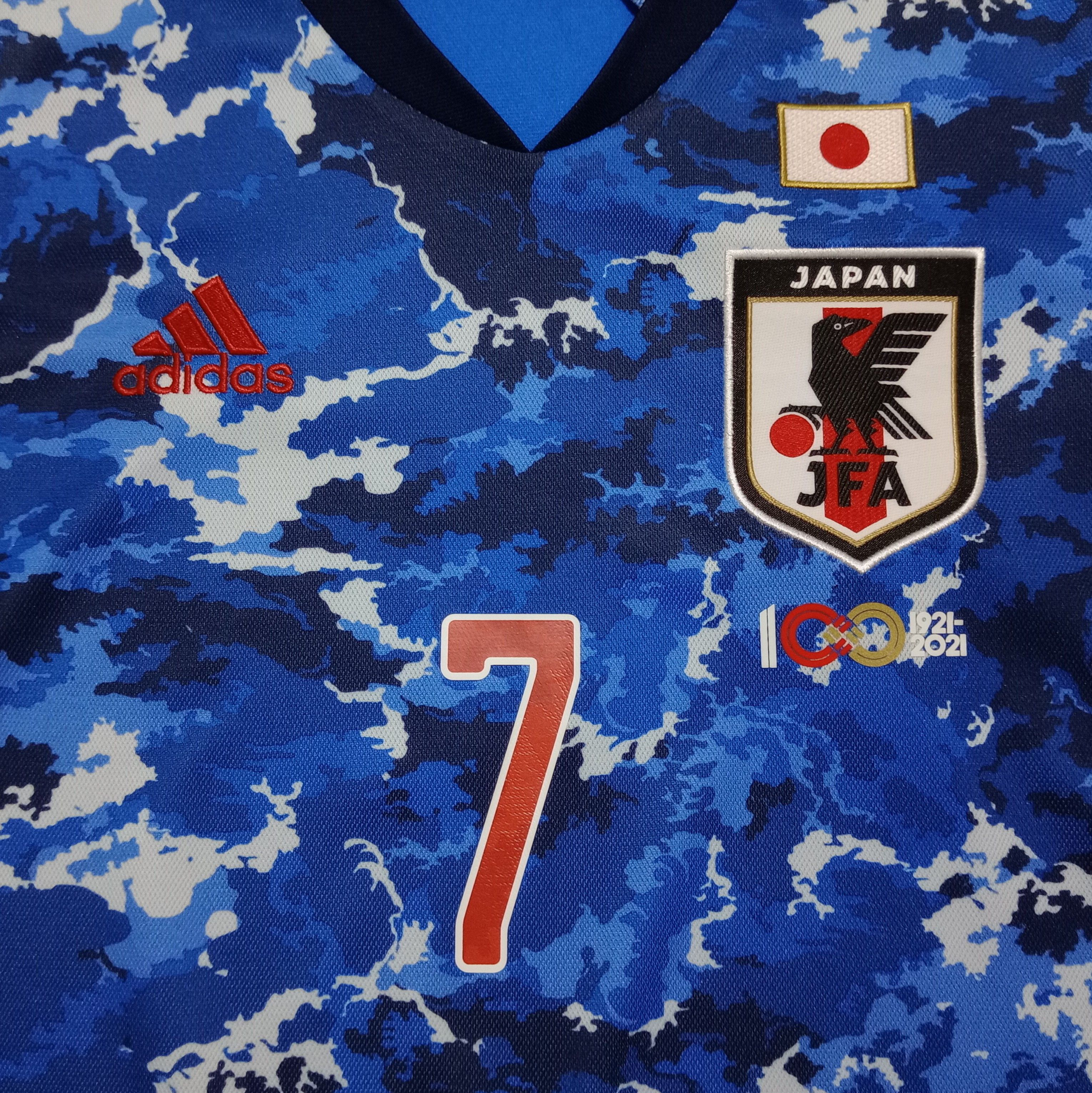 Adidas Japan 2020-2021 Home Jersey Kaoru Mitoma 7 Size US M / EU 48-50 / 2 - 3 Thumbnail