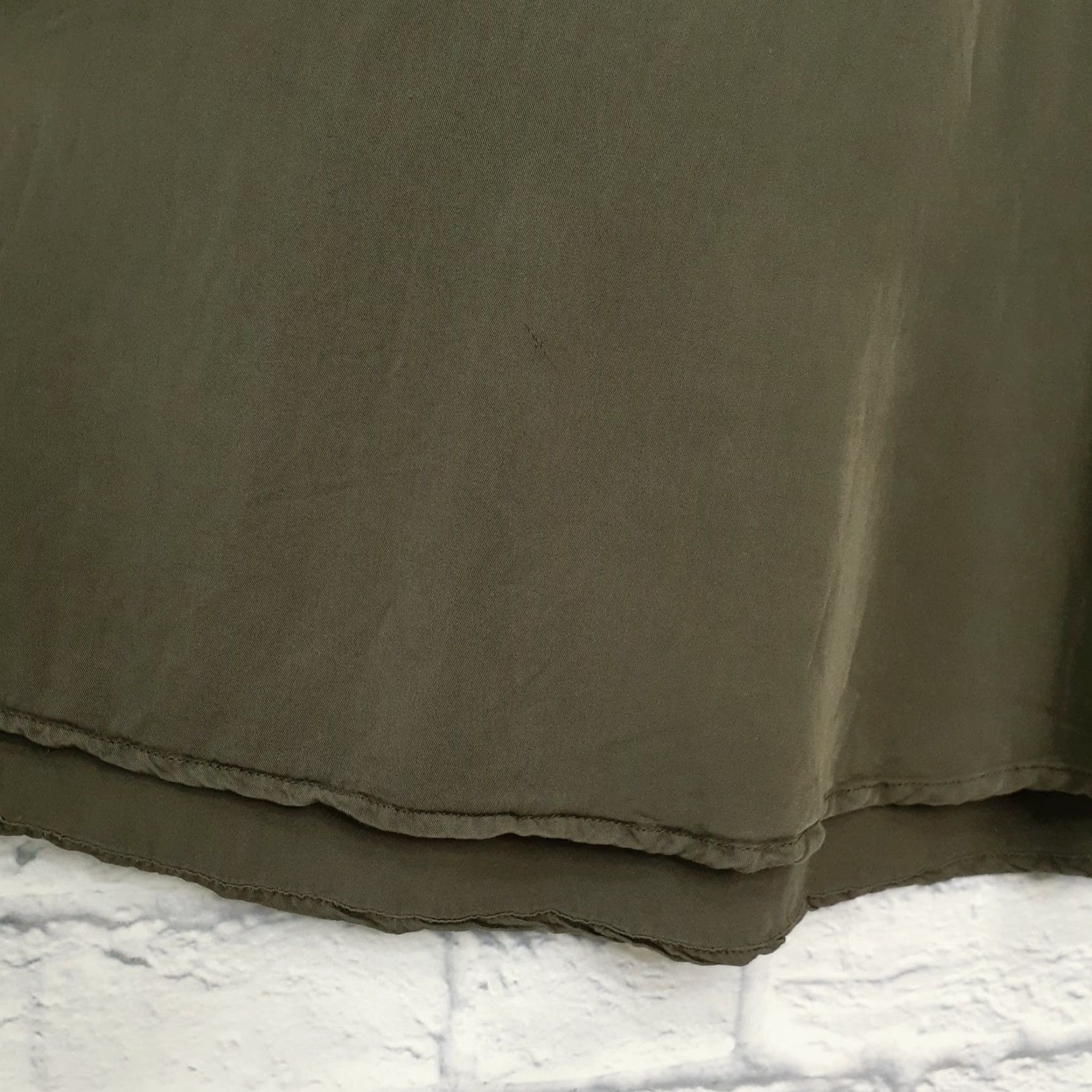 Vintage Holding Horses Shirt Dress Long Sleeve Knee Length Women S Green Rayon Casual Party/Cocktail Size S / US 4 / IT 40 - 4 Thumbnail
