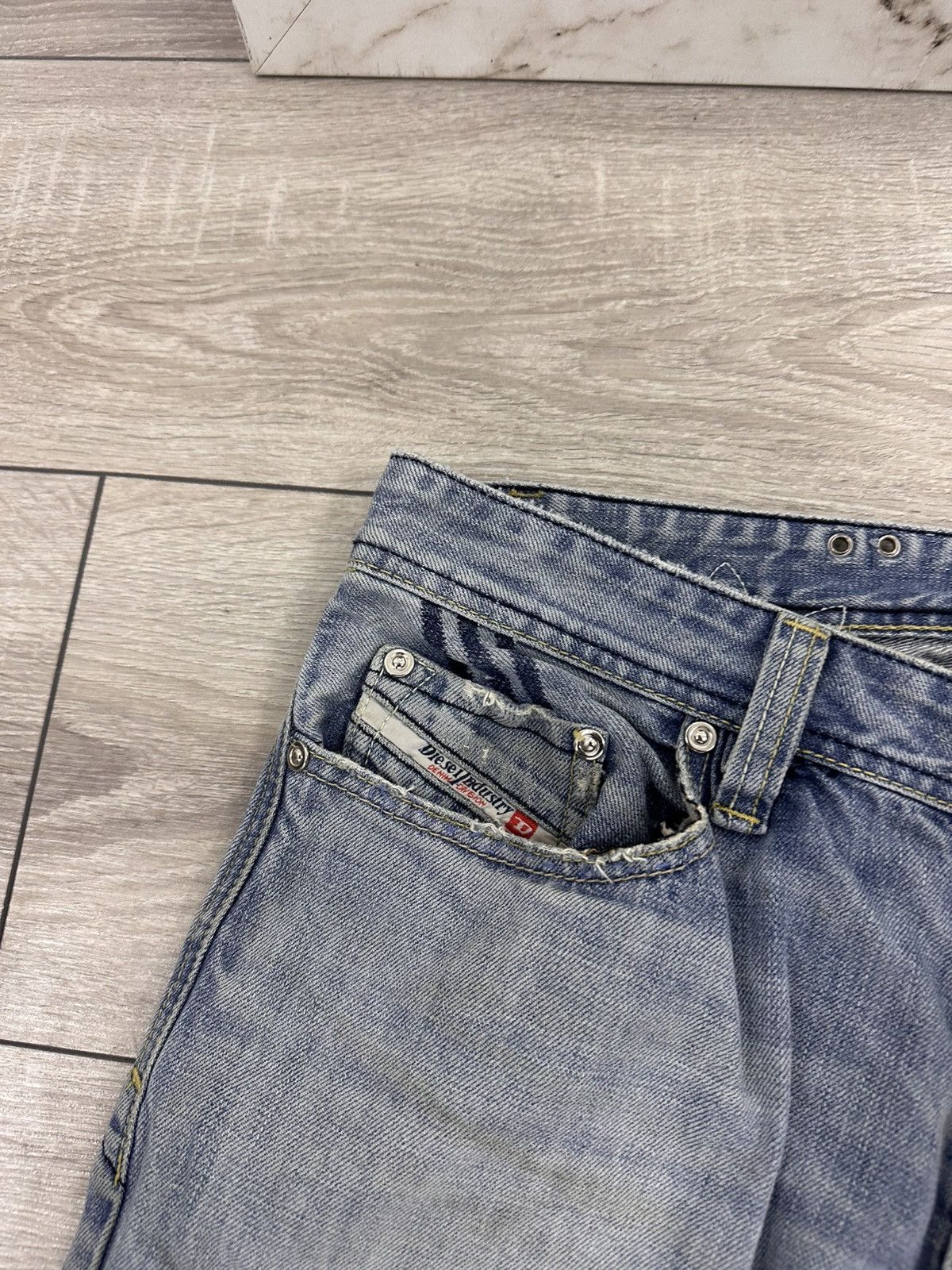Diesel Diesel x Adidas Light Distressed Y2K Jeans Size US 32 / EU 48 - 6 Thumbnail