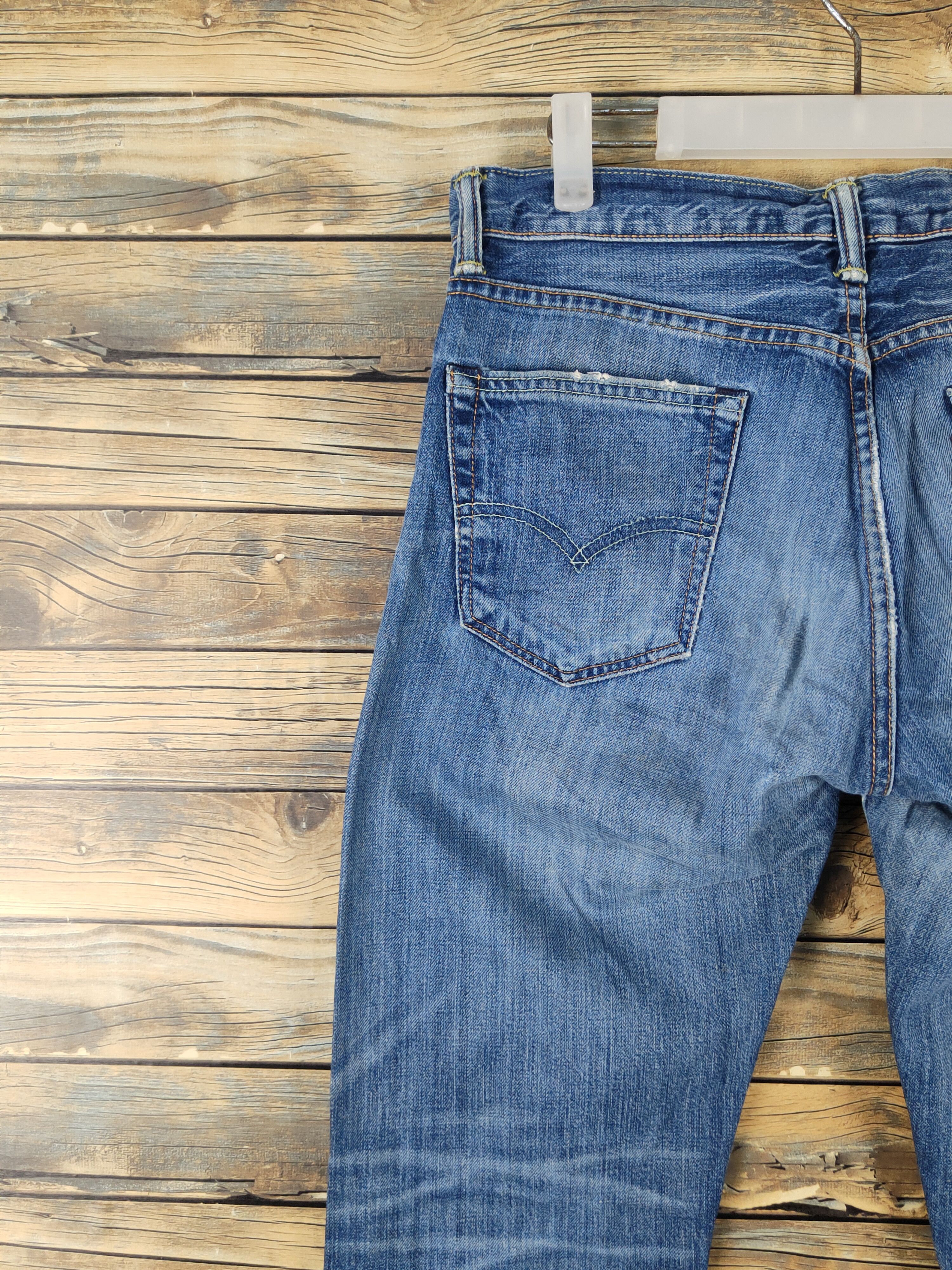 Levi's Levi's Blue Distressed Ripped Jeans #W1691 Size US 30 / EU 46 - 8 Thumbnail