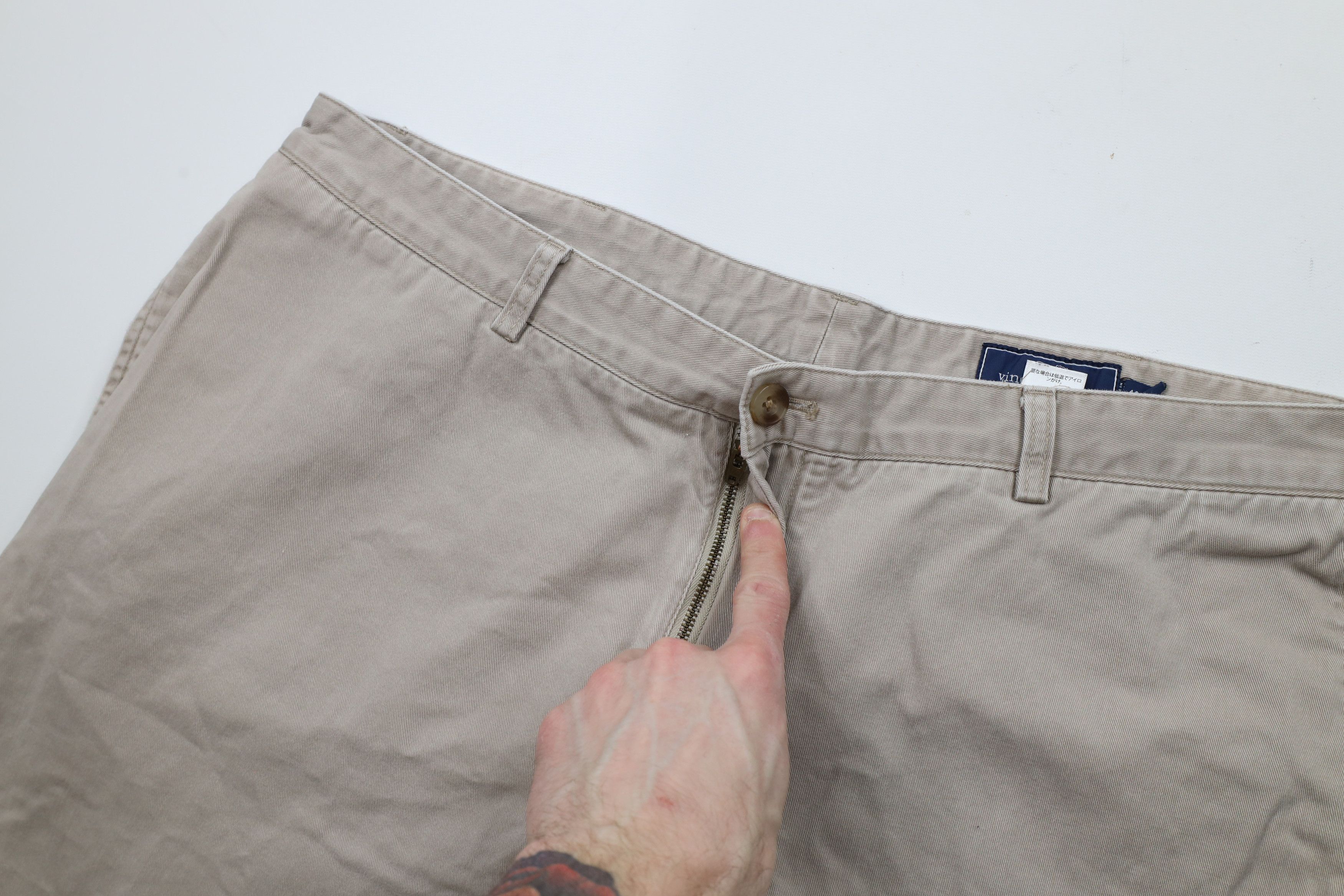 Vineyard Vines × Vintage Vineyard Vines Wide Leg Chino Pants Trousers Beige Cotton Size US 40 / EU 56 - 7 Thumbnail