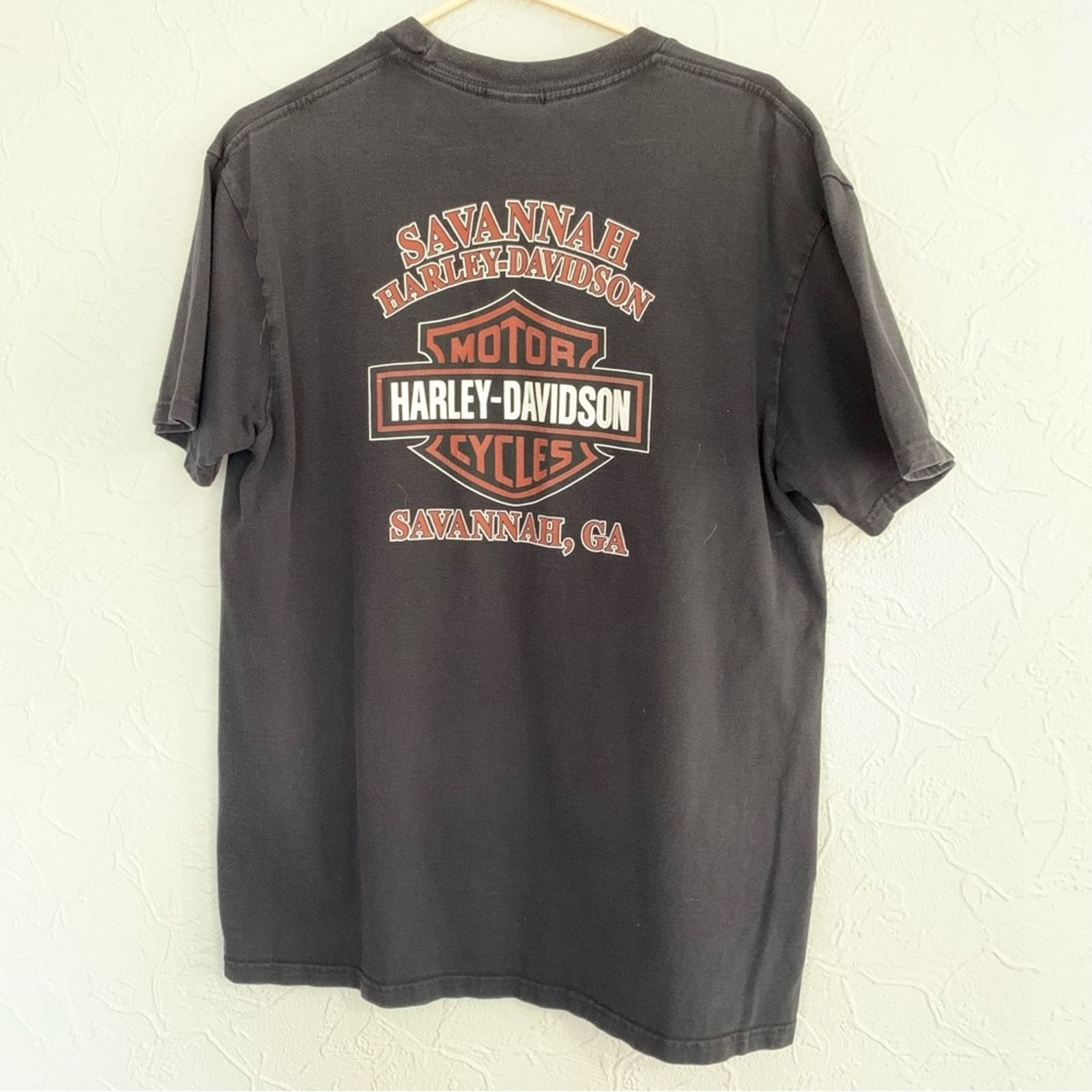 Harley Davidson HARLEY-DAVIDSON GEORGIA SKULL BIKER TEE SHIRT SIZE LARGE Size US L / EU 52-54 / 3 - 3 Thumbnail
