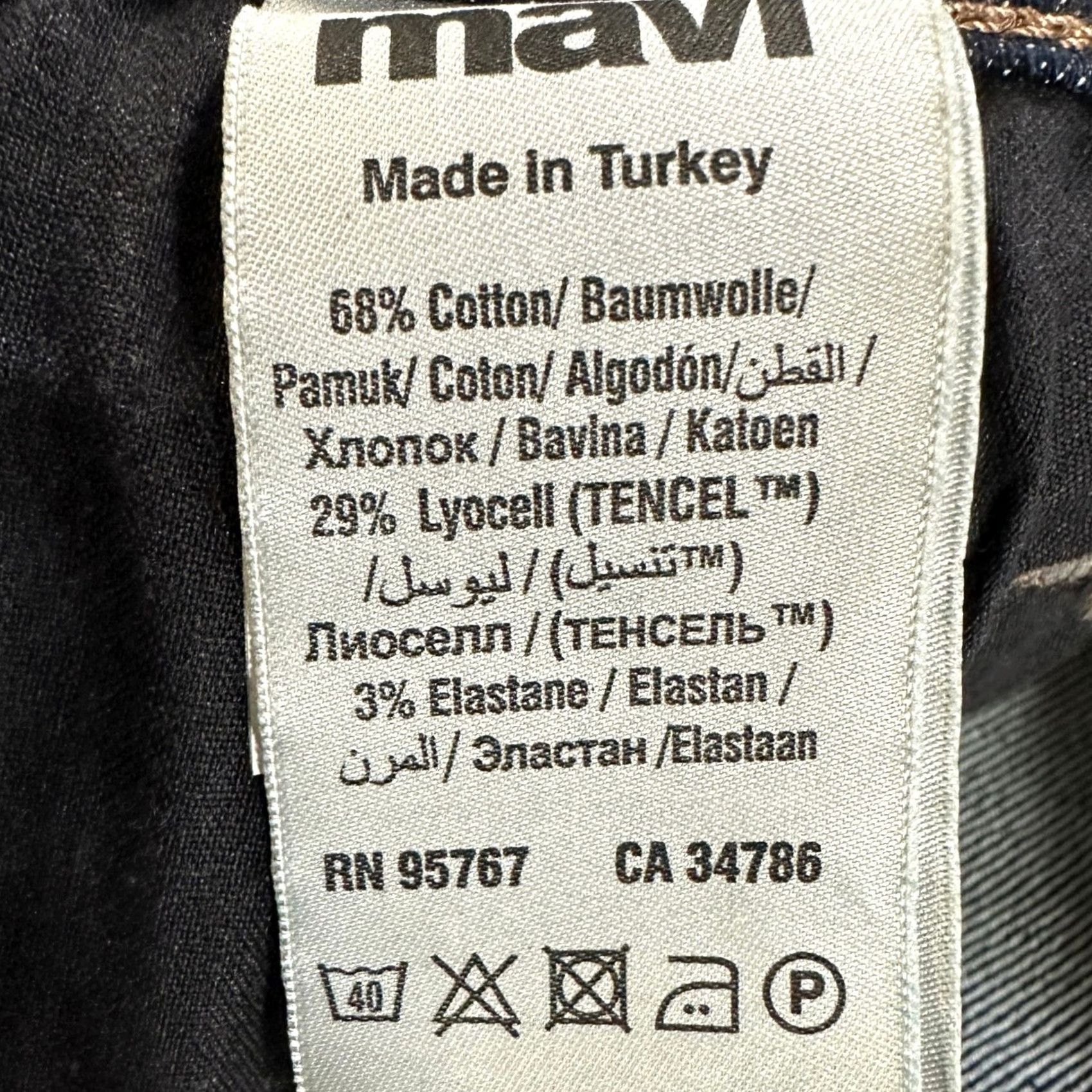 Mavi Mavi Jeans Zach Straight Leg Mens 29X32 Blue Dark Washed 5 Pockets Stretch NEW Size US 29 - 6 Thumbnail