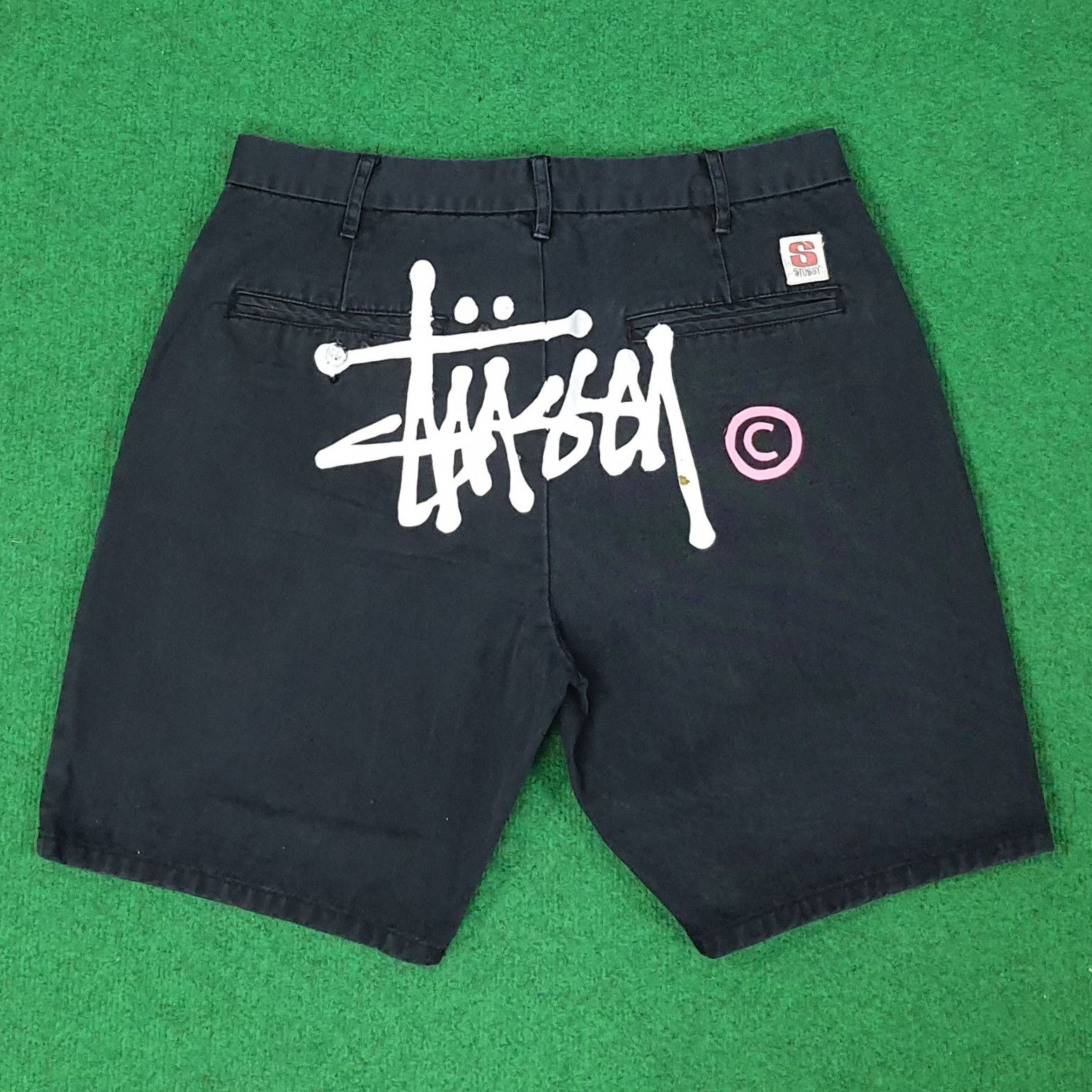 Stussy Vintage Stussy Streetwear Custom Logo Short Pants C228N30 Size US 32 / EU 48 - 1 Thumbnail