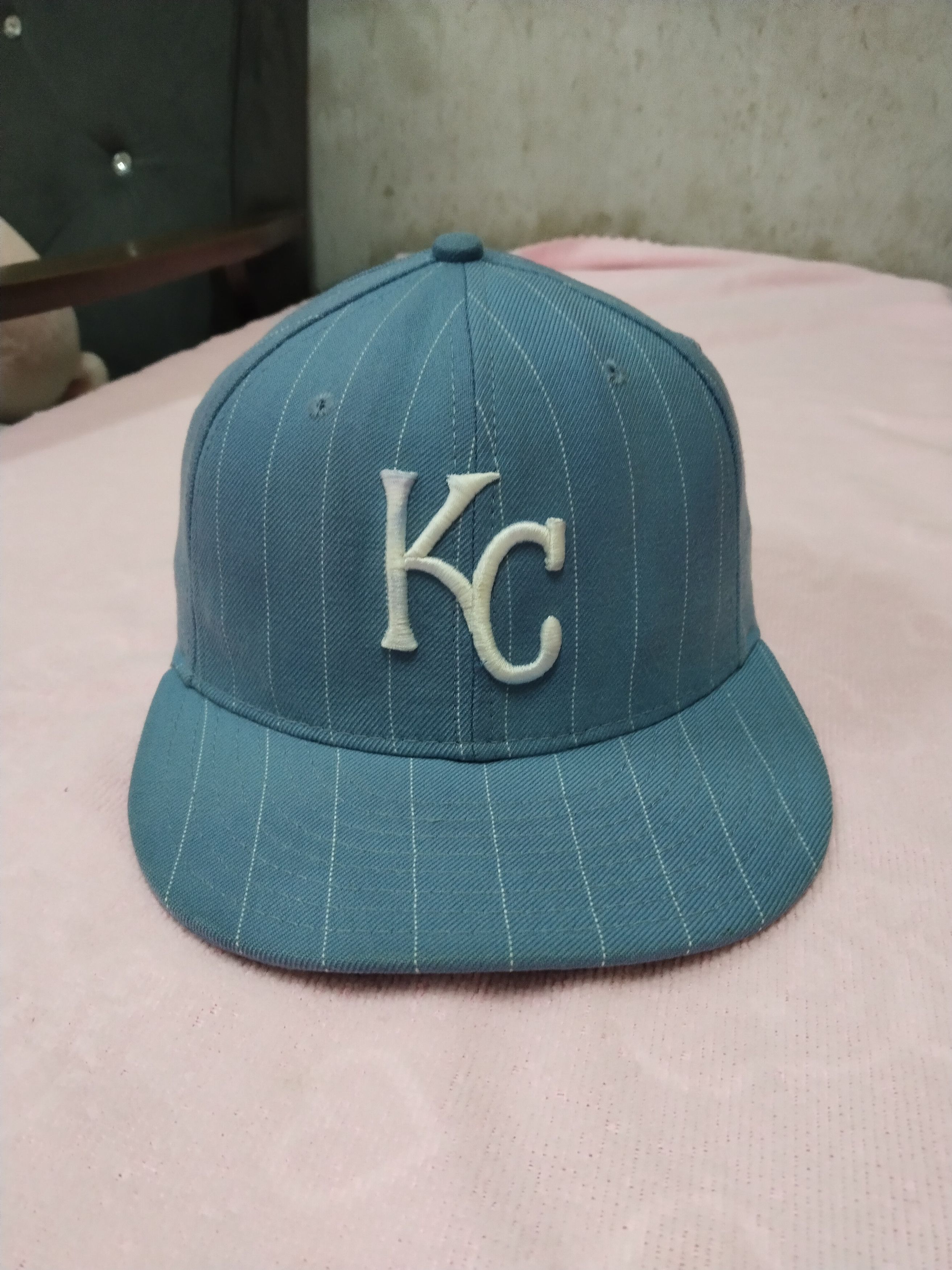 New Era VINTAGE NEW ERA KANSAS CITY ROYALS PINSTRIPE CAP HAT Size ONE SIZE - 1 Thumbnail