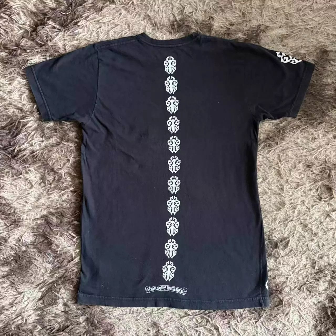 Chrome Hearts Chrome Hearts Black Sword Scroll Back Print Short Sleeve Tee Size US M / EU 48-50 / 2 - 2 Thumbnail