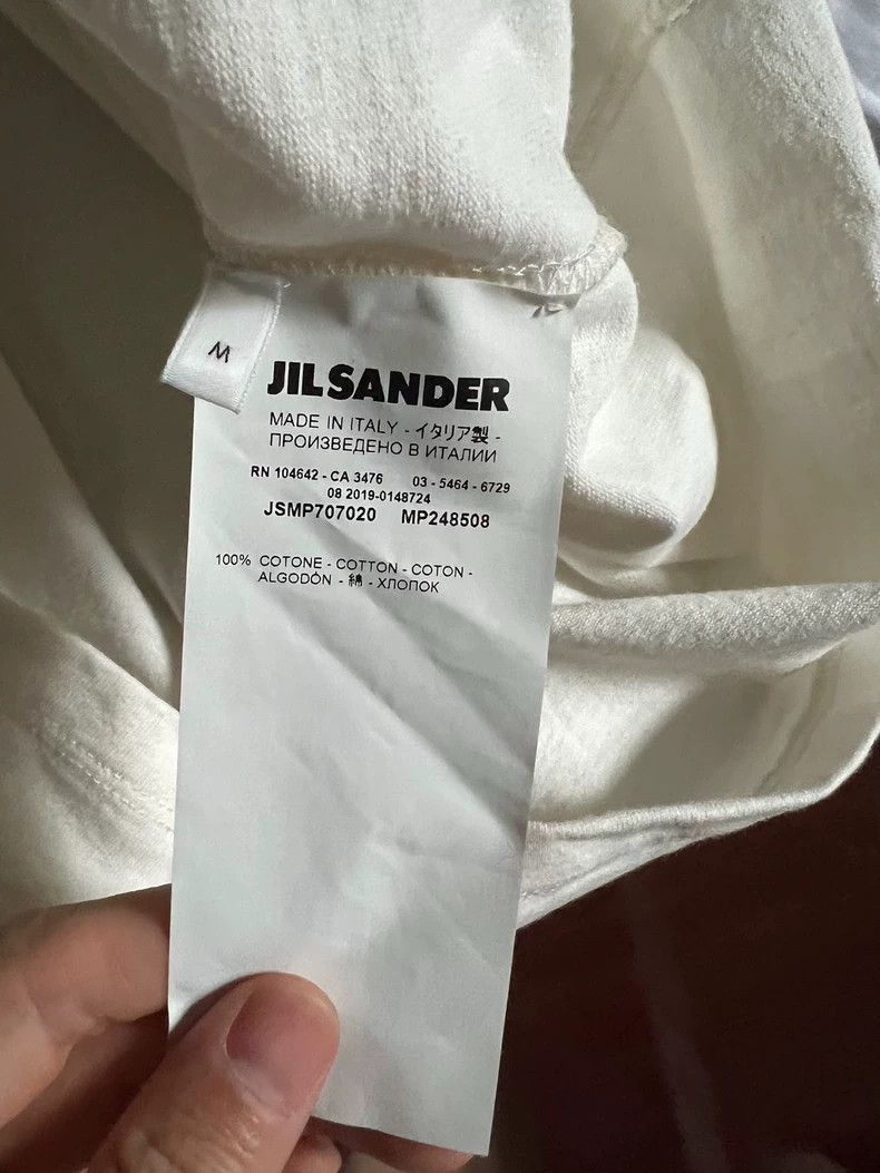 Jil Sander Jil Sander Grayish White T-shirt Size M / US 6-8 / IT 42-44 - 5 Thumbnail