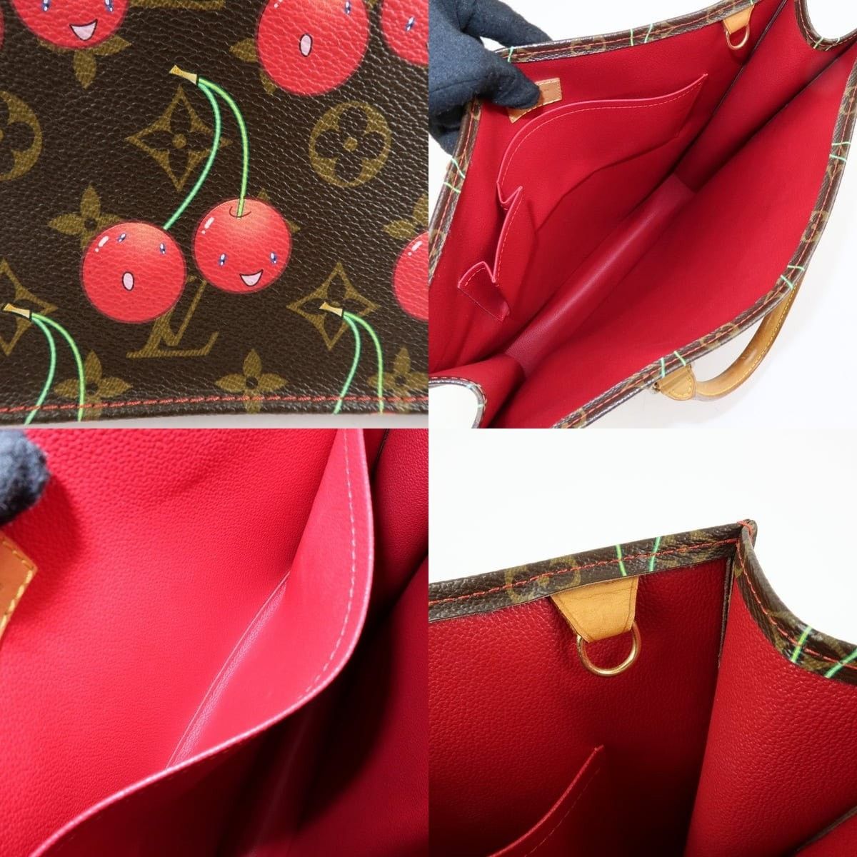 Louis Vuitton Louis Vuitton Monogram Cherry Sac Plat Tote Coated Canvas Size ONE SIZE - 7 Thumbnail
